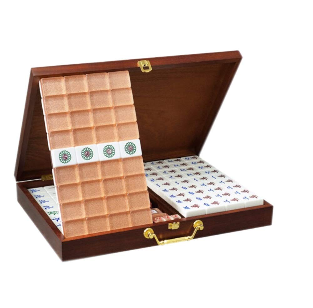 Premium Acrylic Crystal Mahjong Set - Portable Travel & Home Game, 3.1×2.3×4.0cm - Perfect Gift for Leisure, Entertainment & Chinese Culture Enthusiasts | Great for Family Game Nights, Parties & Travel Entertainment