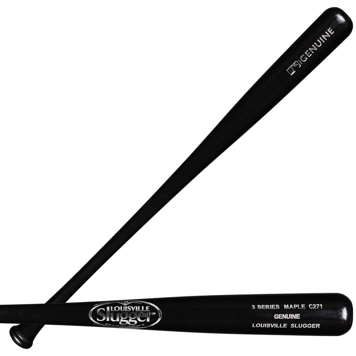 Louisville Slugger Genuine Series 3 Maple Baseball Bat C271 - Professional Grade Wood Bat for Baseball Players, Perfect for Games, Practice & Training