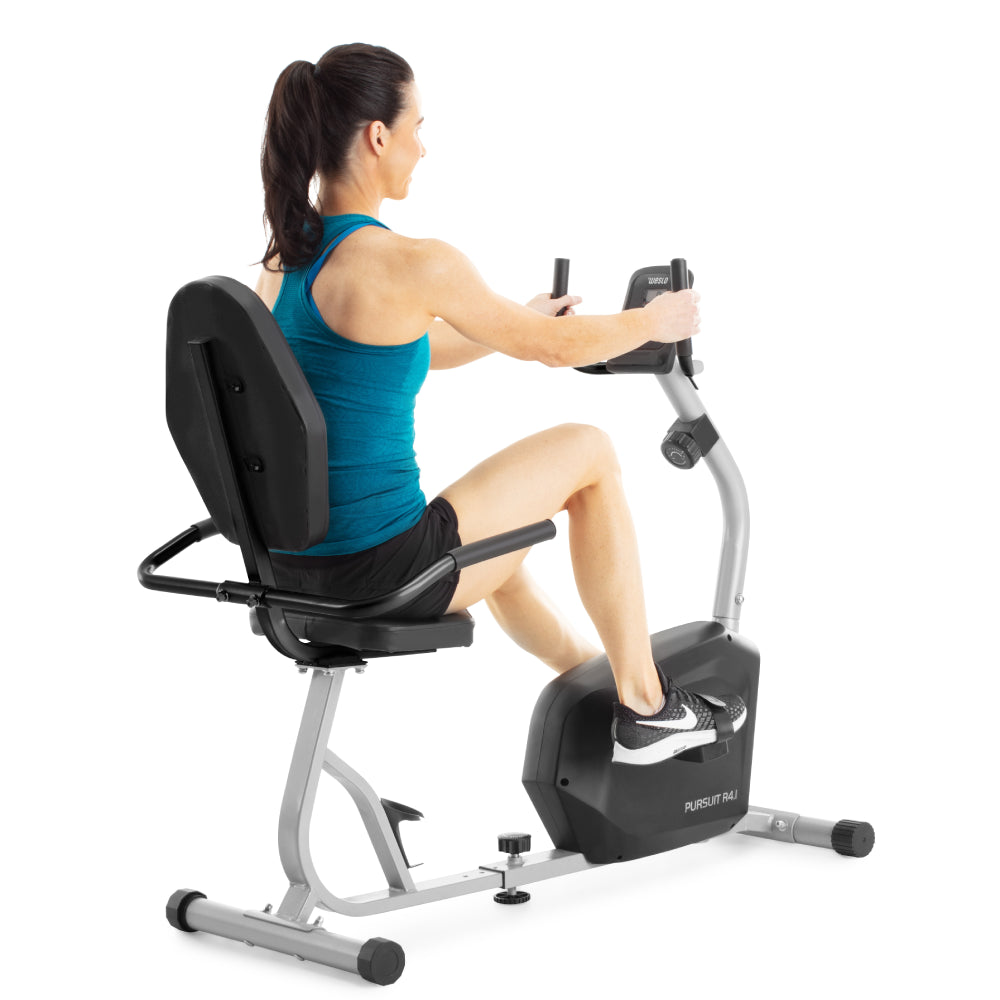Weslo Pursuit R 4.1 Recumbent Exercise Bike for Home Gym - Low Impact Workout Machine with Comfortable Seat & LCD Display - Perfect for Seniors, Physical Therapy & Indoor Cycling Training