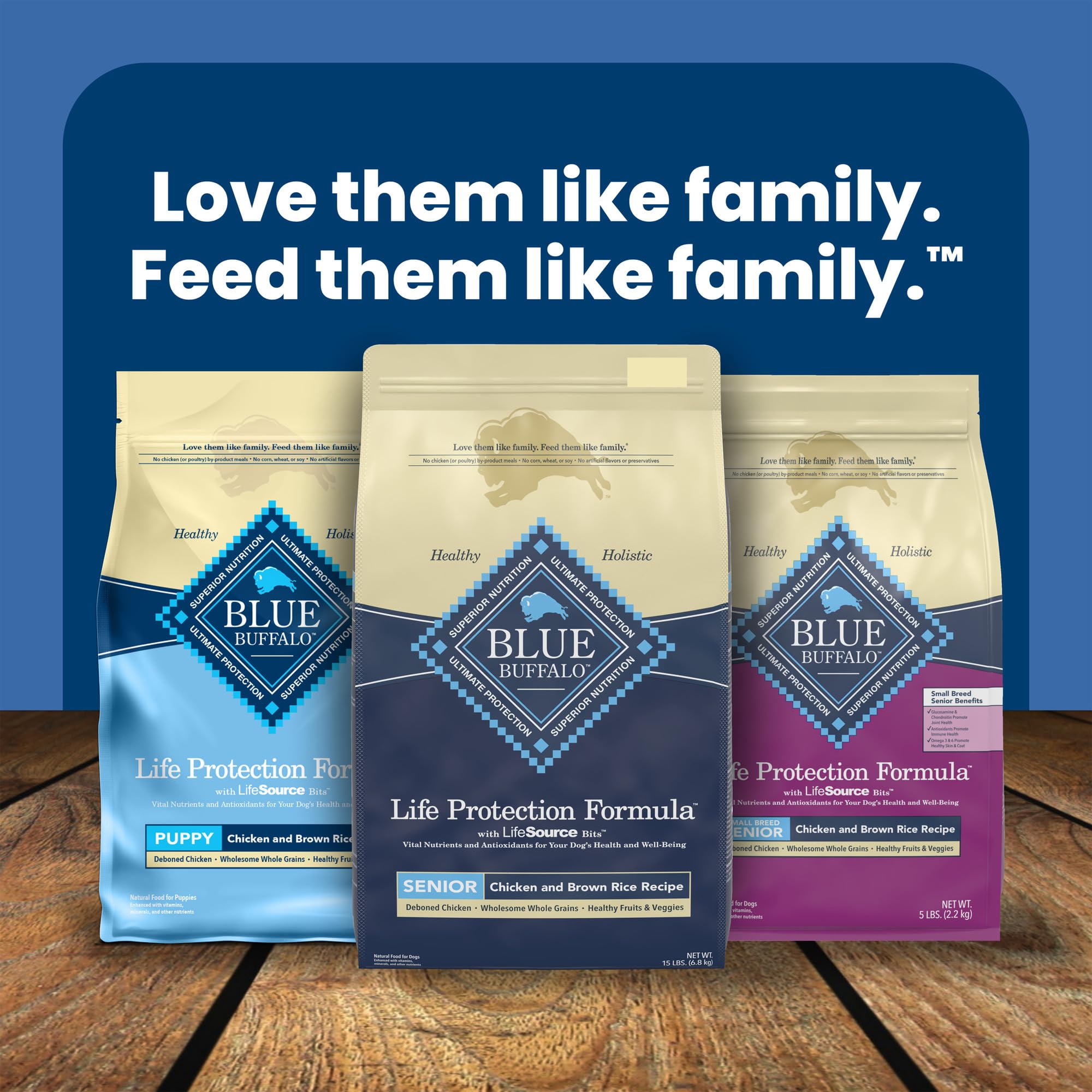 Blue Buffalo Life Protection Formula Senior Dry Dog Food for Joint Health & Mobility - Natural Chicken & Brown Rice Recipe, 34lb Bag | Ideal for Aging Dogs with Arthritis or Mobility Issues