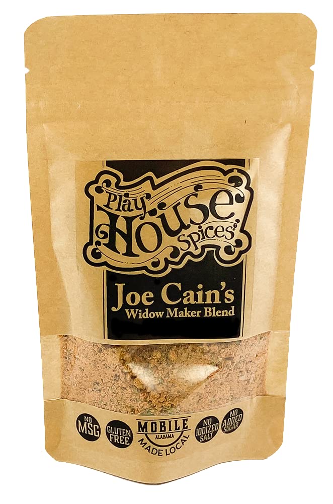 Play House Spices Joe Cain Widow Maker Blend (2 Pack) - Premium Cajun Seasoning for Grilling, BBQ & Cooking - Perfect for Steak, Chicken & Seafood