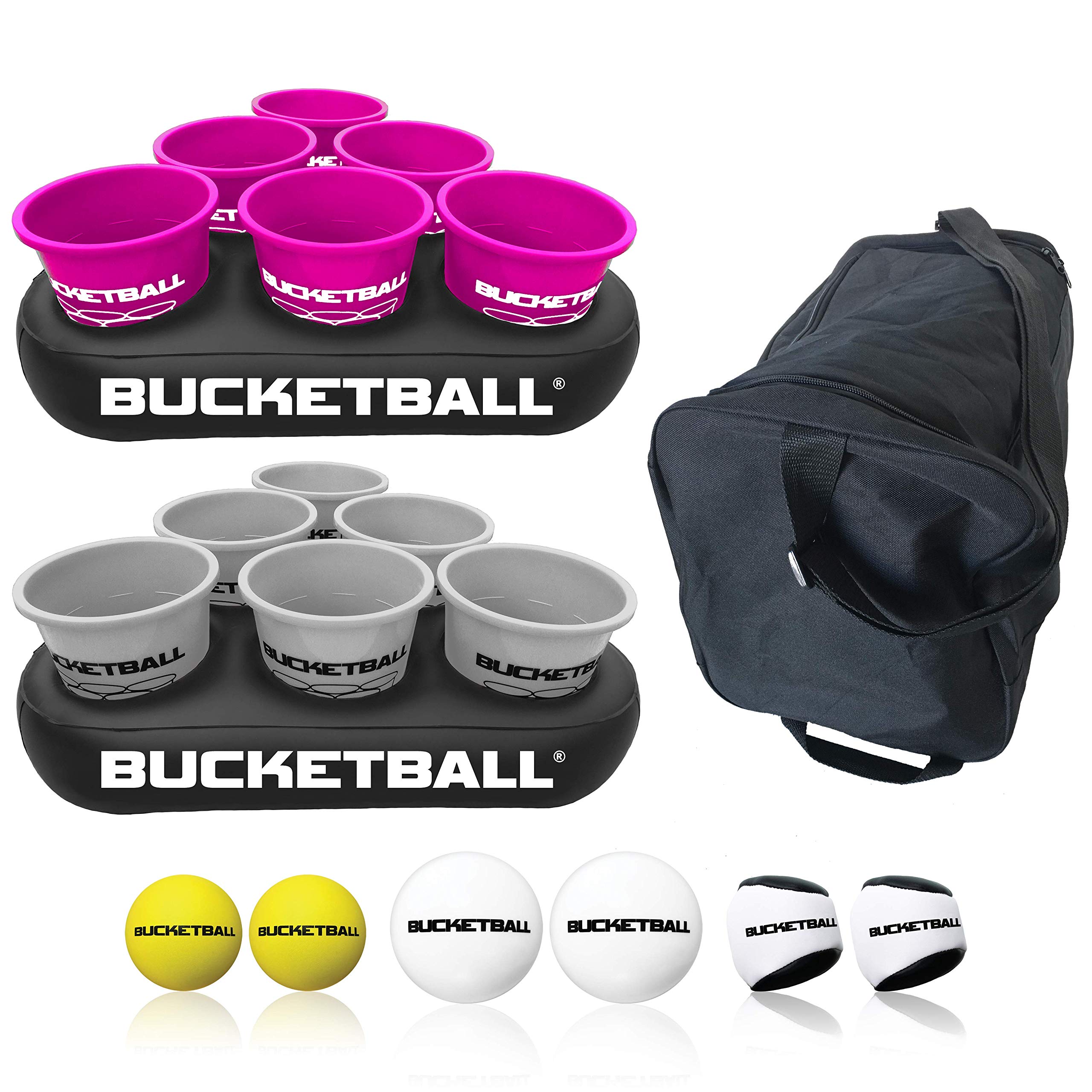 BucketBall Team Color Edition - 12 Vibrant Color Options | The Original Giant Pong Game for Outdoor Fun | Perfect for Camping, Beach, Yard, Lawn, Tailgate Parties, Family Gatherings & Outdoor Events