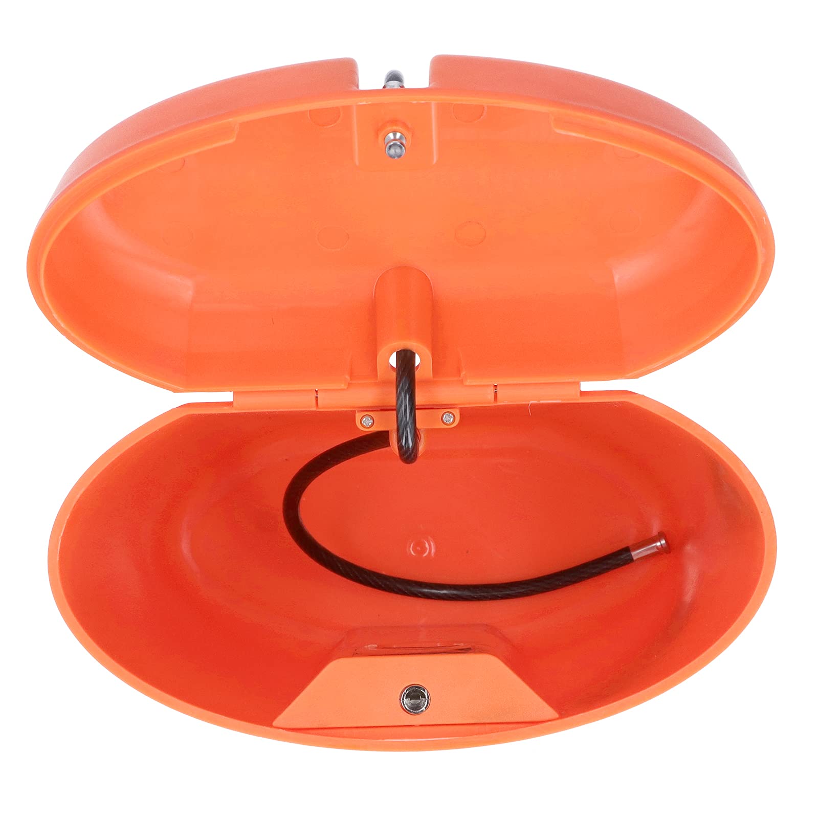 Waterproof Portable Storage Box with Code Lock - Secure Document & Valuables Organizer for Home, Office, Travel & Outdoor Use (Orange) - Hanging Rope Included for Easy Storage