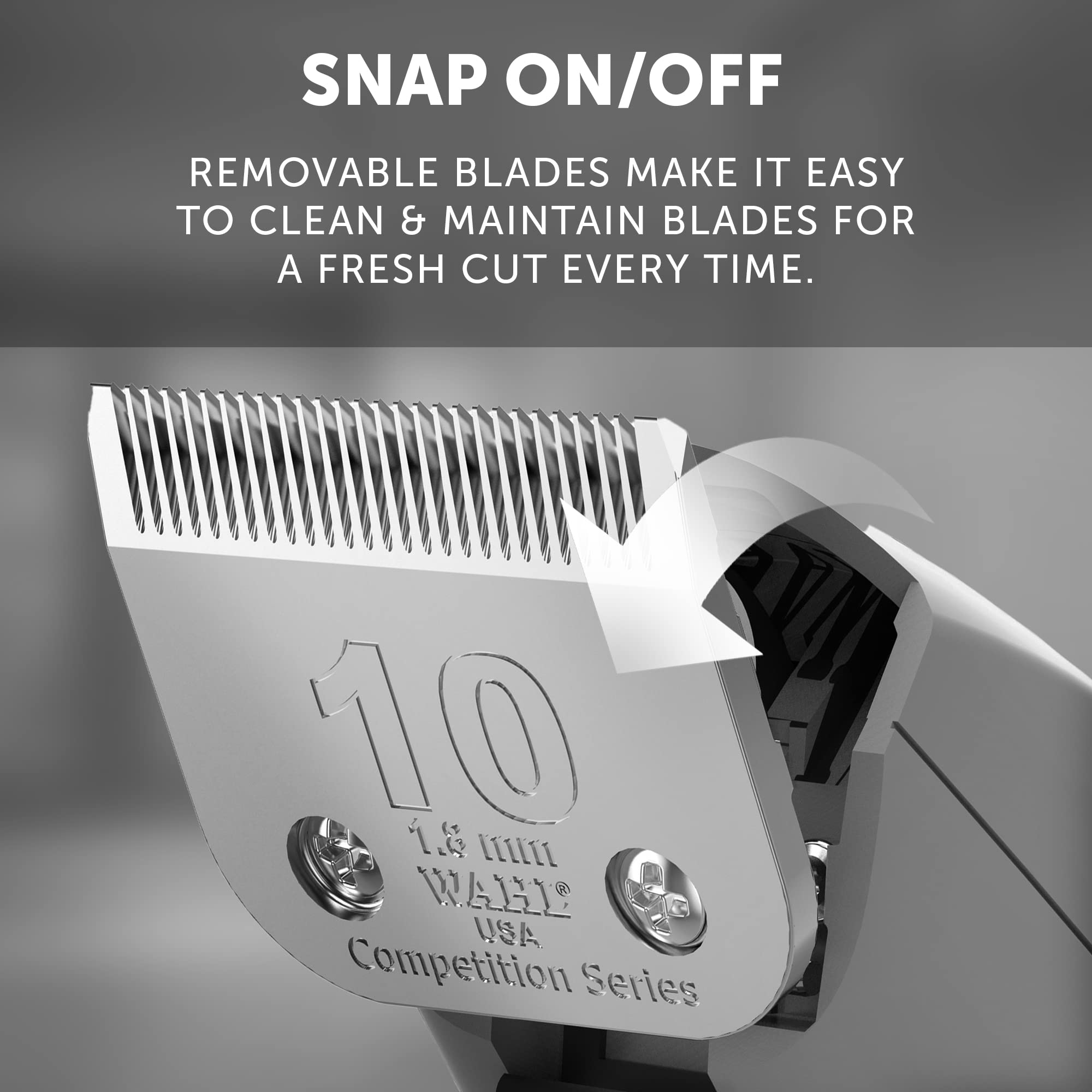 Wahl Competition Blade No. 50 Full Tooth - Professional Barber Clipper Blades for Precision Haircuts - Perfect for Fades, Tapers & Detailed Styling