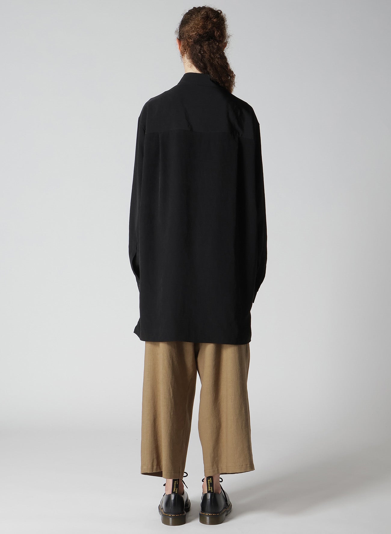 Elegant Crepe de Chine Blouse with Placket - Perfect for Office Wear & Casual Outfits