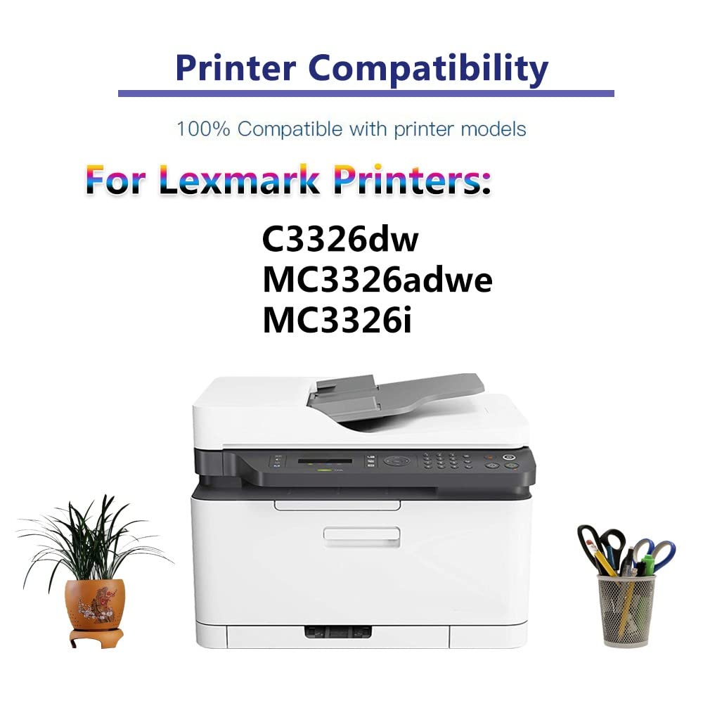 1-Pack Cyan Compatible Toner Cartridge Replacement for HP C3326 & C331HC0 - Works with C3326dw, MC3326adwe, MC3326i Printers | Ideal for Home Office & Small Business Printing Needs