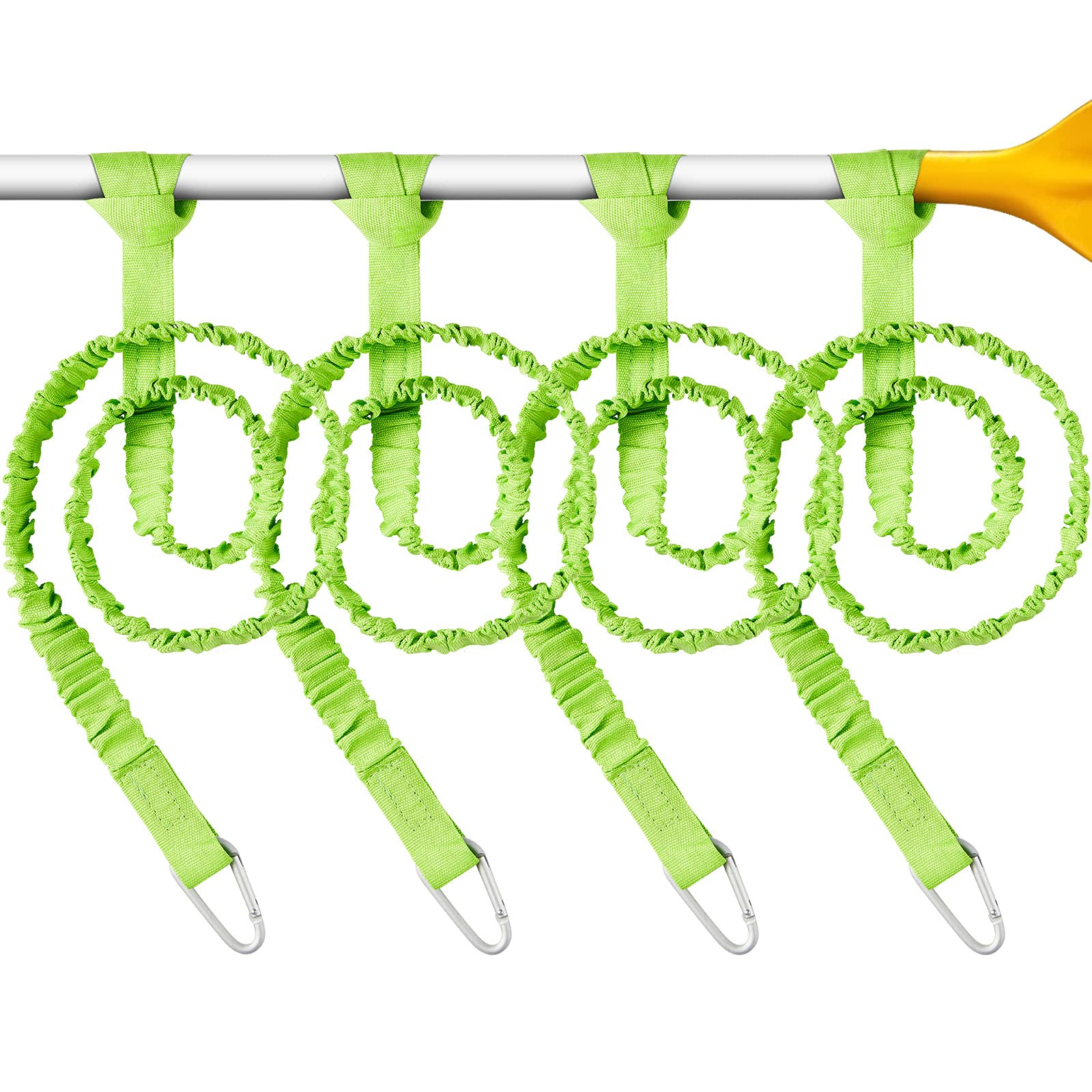 **Sumind 4-Piece Kayak Paddle Leash Set - Stretchable Coiled Lanyard for Kayaks & Paddles - Secure Fishing Rod & Gear - Perfect for Kayaking, Fishing & Water Sports**