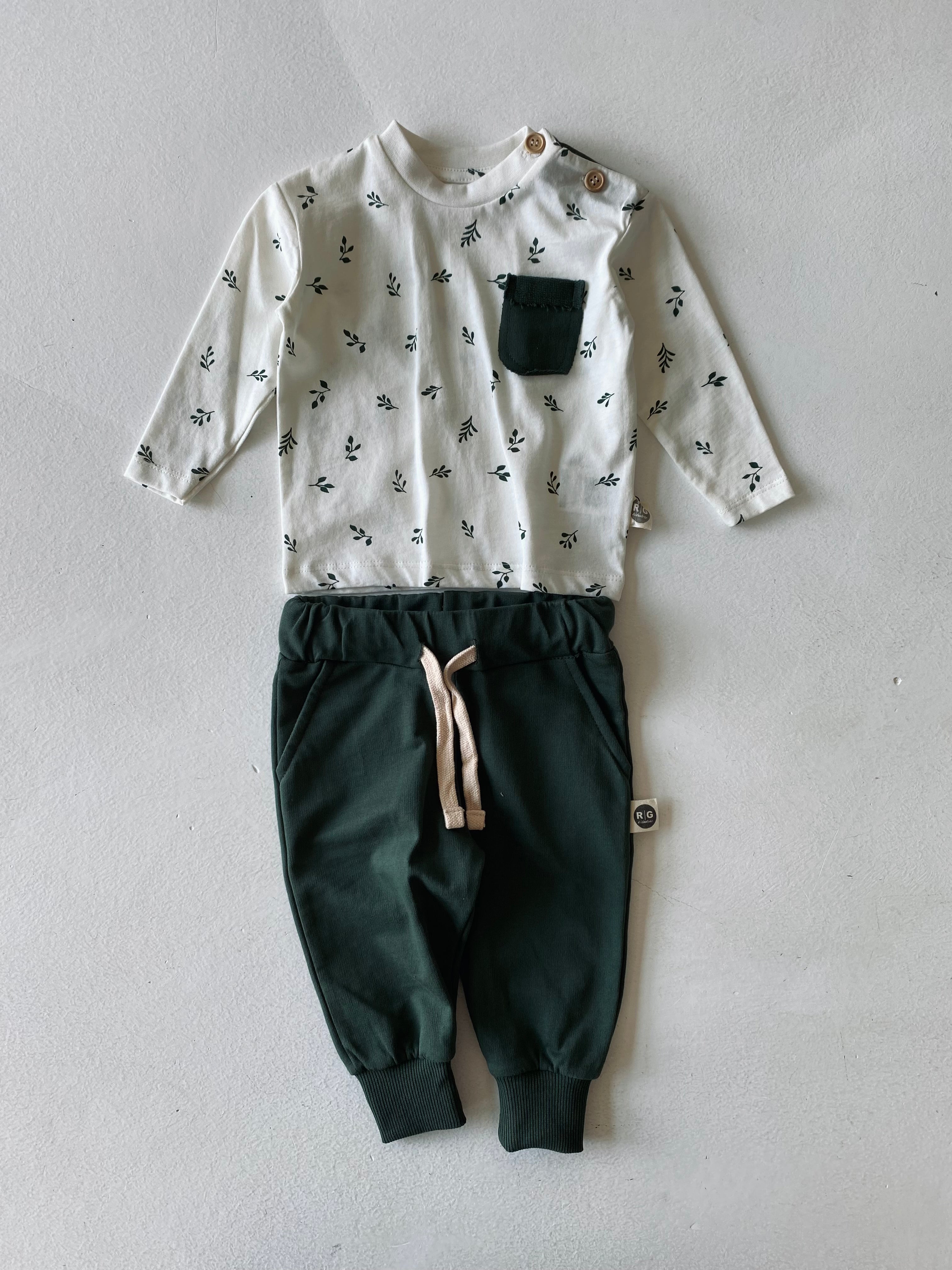 Baby Printed 2-Piece Jogger Set - Soft & Comfortable Cotton Pajamas for Boys & Girls - Perfect for Playtime, Lounging & Sleepwear