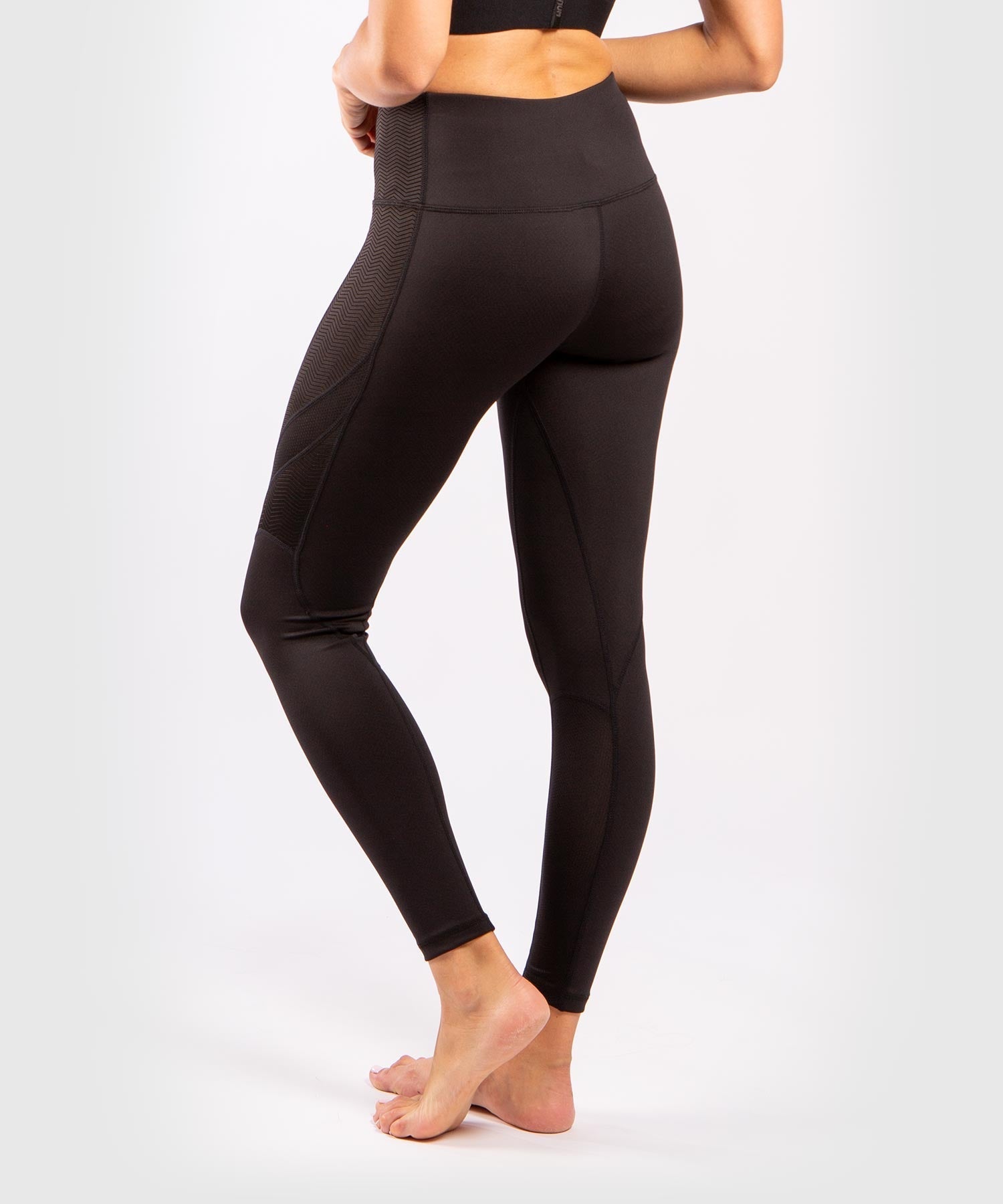 Venum G Fit Women's Leggings - High Waist Workout Leggings for Yoga, Gym & Running - Black/Black - Moisture Wicking & Stretchy Activewear