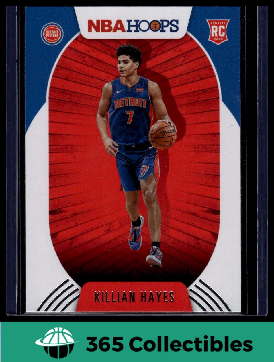 2020-21 Panini Hoops Killian Hayes Blue #241 Detroit Pistons Rookie Basketball Card - Perfect for Collectors, Fans, and Sports Memorabilia Enthusiasts