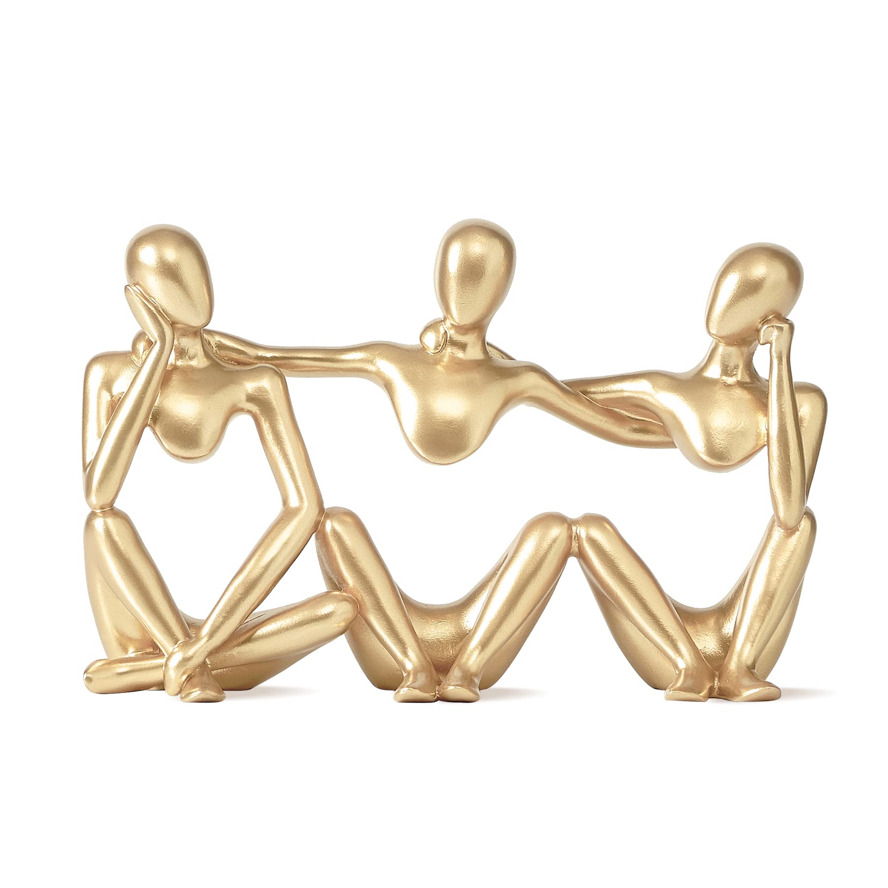 Best Friend Gold Statue Figurine - Elegant Resin Home Decor for Coffee Table, Living Room & Bedroom - Perfect for Shelf Display & Gift Giving