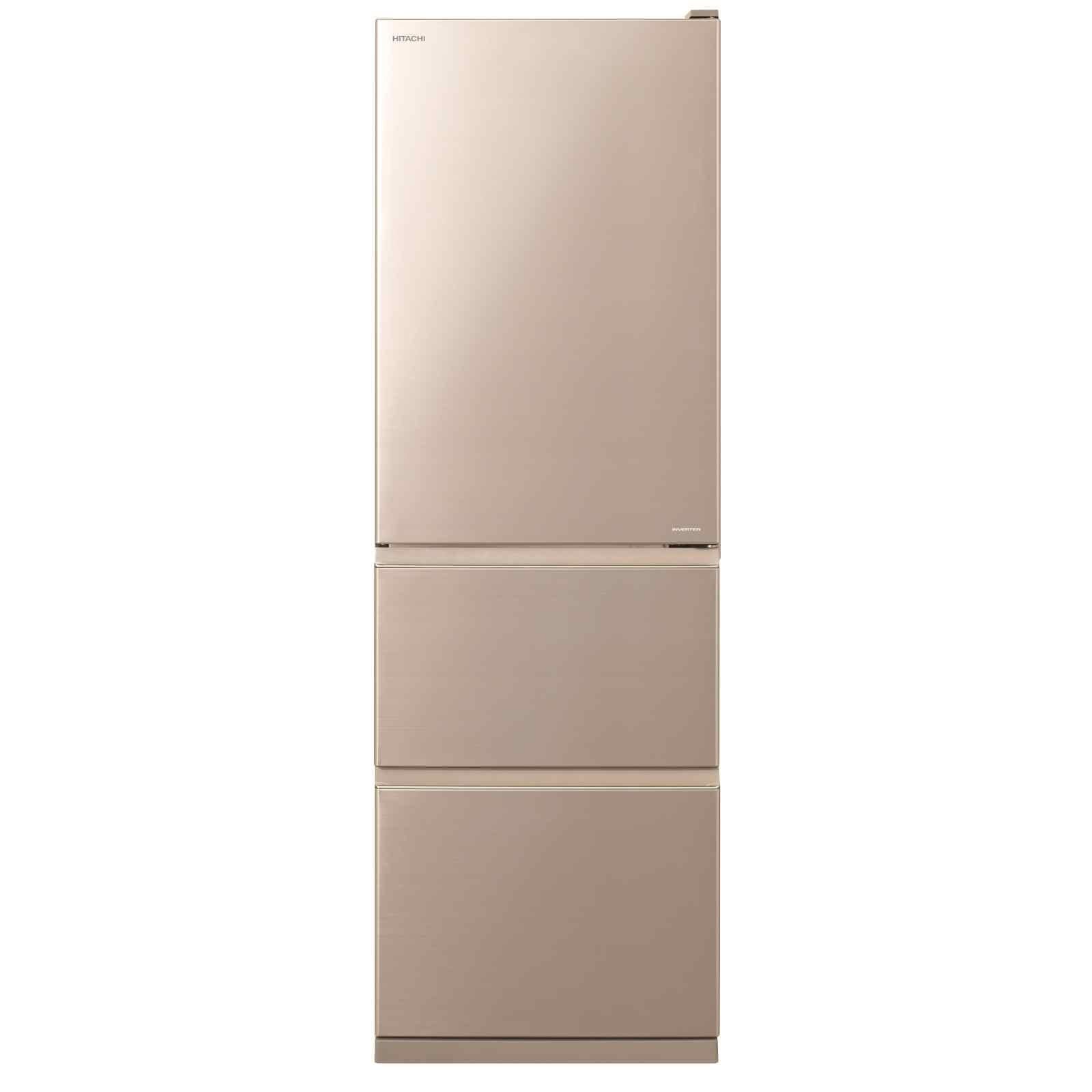 Hitachi 329L 3-Door Refrigerator R-S38KPS CNX - Energy Efficient, Spacious Fridge for Home & Kitchen, Perfect for Family Storage & Entertaining