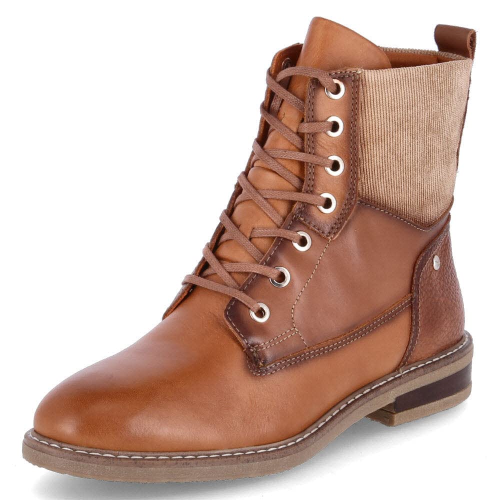 PIKOLINOS Women's Leather Flat Ankle Boots - Aldaya Style Comfortable Casual Shoes for Walking, Work & Everyday Wear