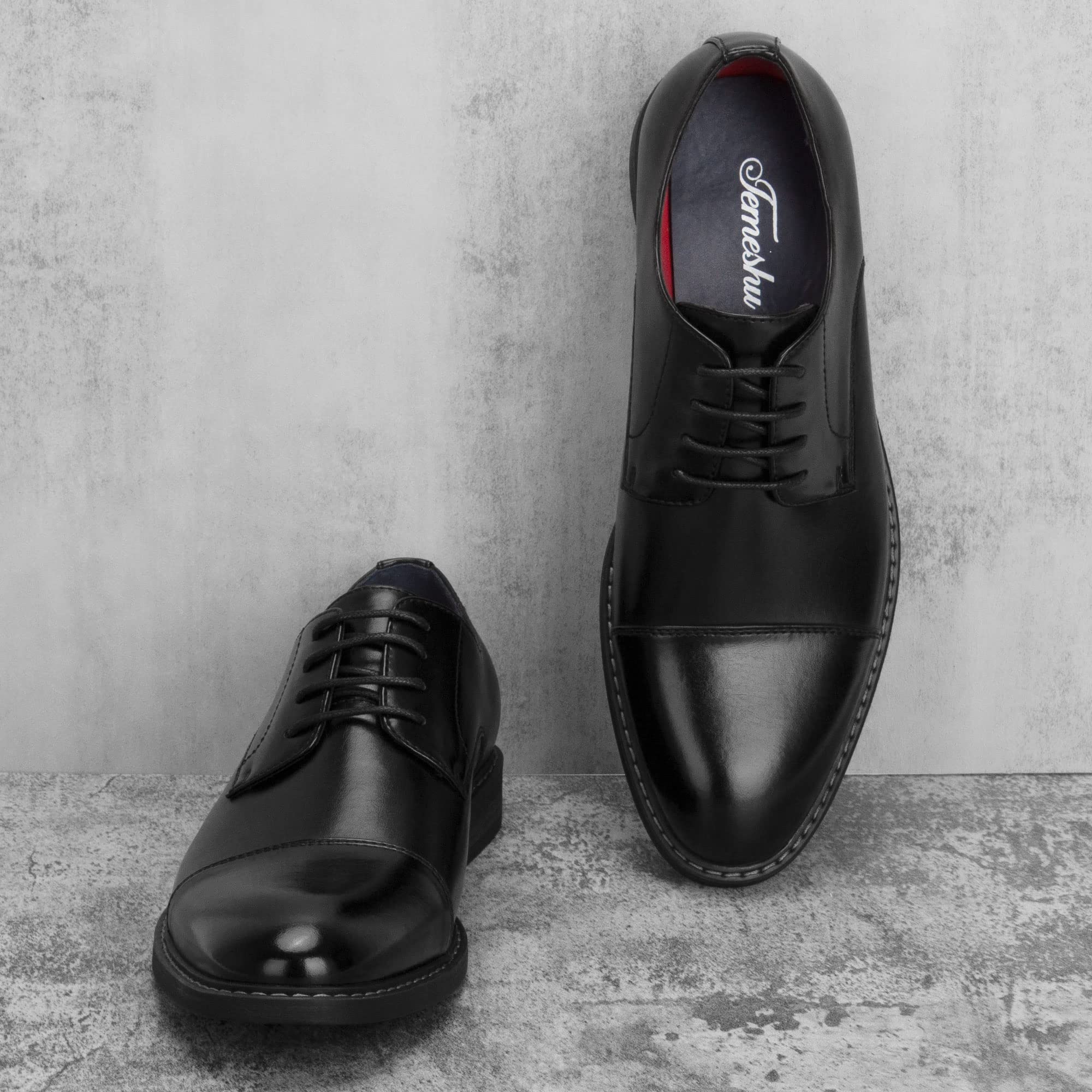 Premium Men's Dress Shoes - Classic Oxford Style for Business & Formal Occasions - Comfortable & Stylish for Office, Weddings & Special Events