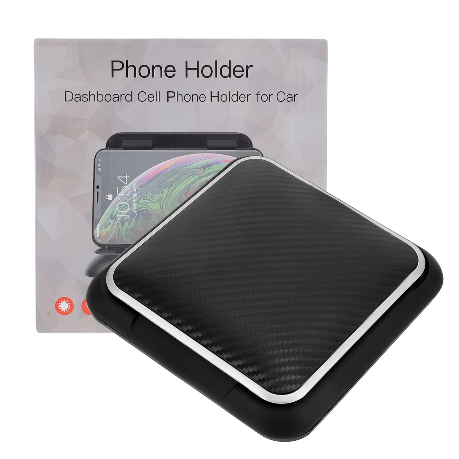 Obuyke Universal Car Phone Holder - Dashboard & Windshield Mount for iPhone, Samsung, Google Pixel - Anti-Slip Car Accessories for Safe Driving & Navigation