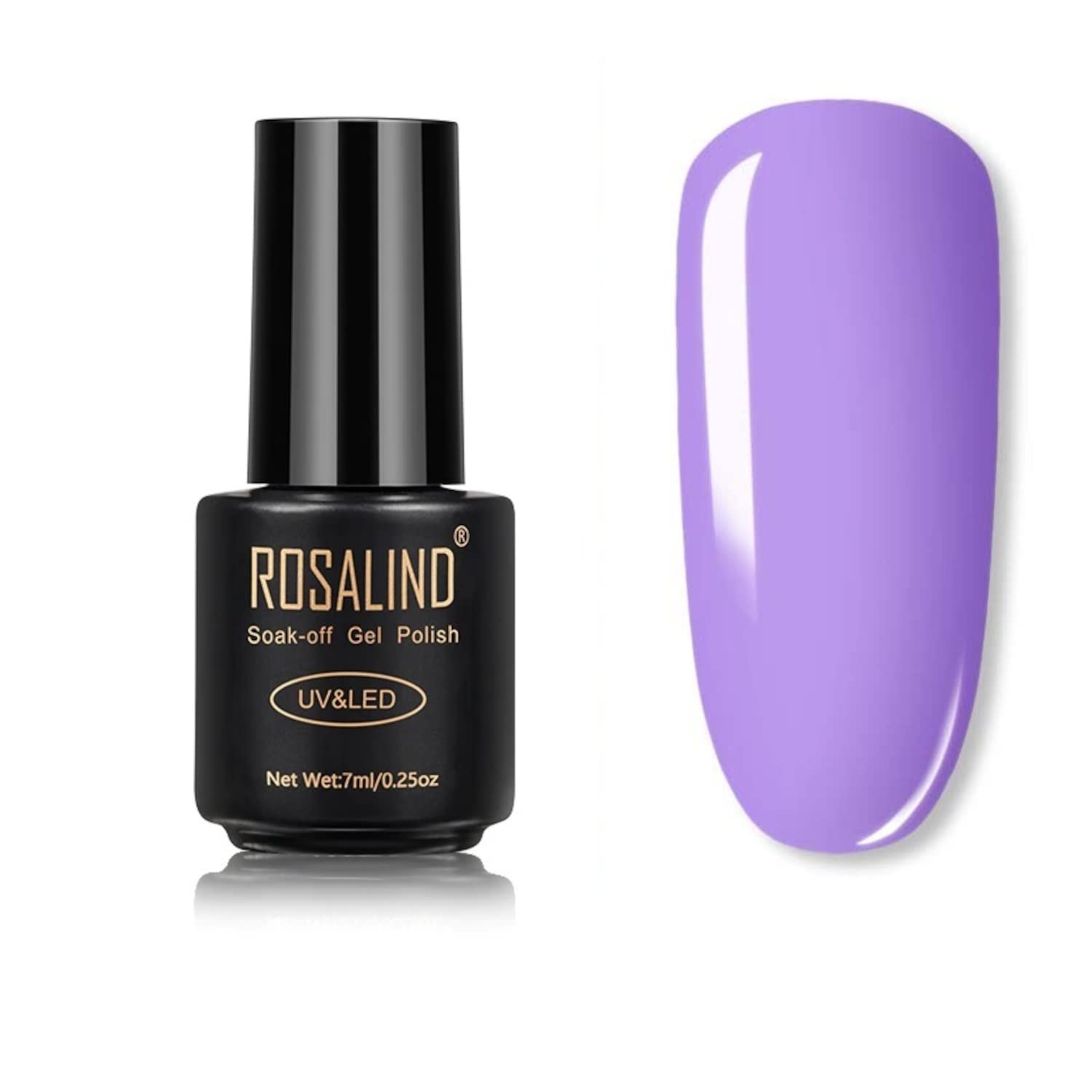 ROSALIND UV LED Gel Nail Polish Set - Long Lasting Manicure Kit with 7ml Bottle (Color 53) for Salon & Home Nail Art - Requires UV Lamp to Cure