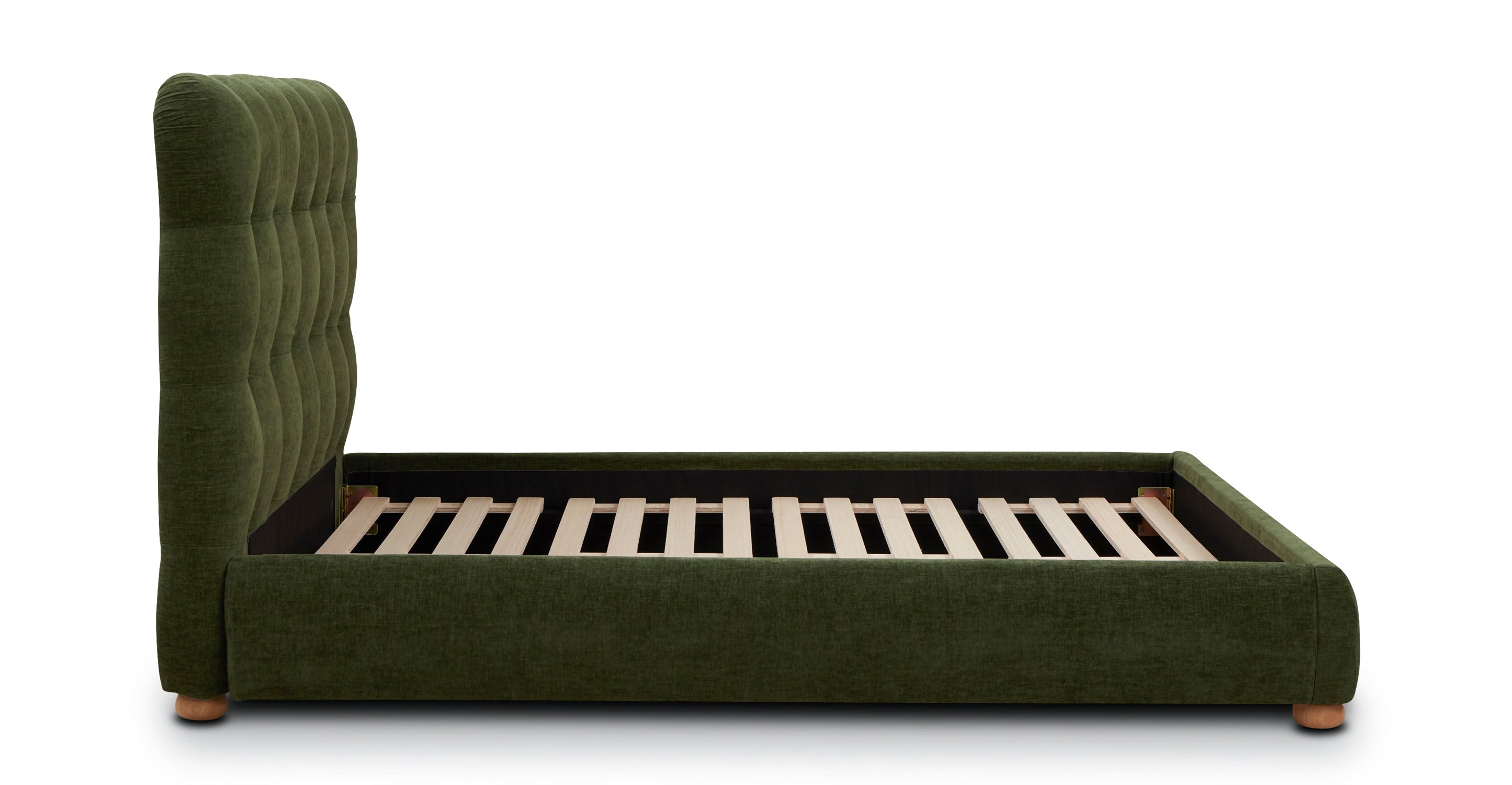 Leda Bed Frame - Modern Platform Bed with Sturdy Wooden Slats & Easy Assembly, Perfect for Bedroom, Guest Room, or Studio Apartment