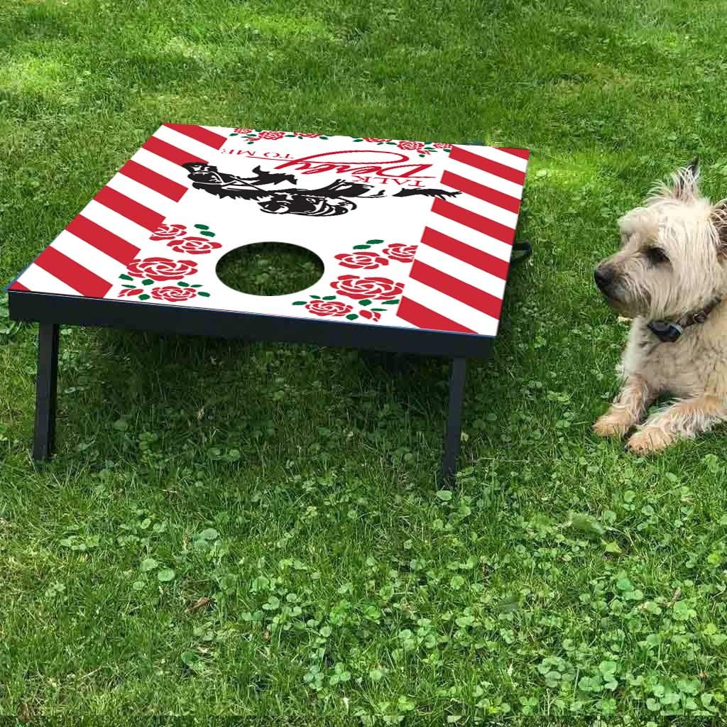 VictoryStore Horse Derby Party Supplies - 'Talk Derby to Me' Cornhole Bean Bag Toss Game Set for Tailgating, Kentucky Derby Parties & Outdoor Events
