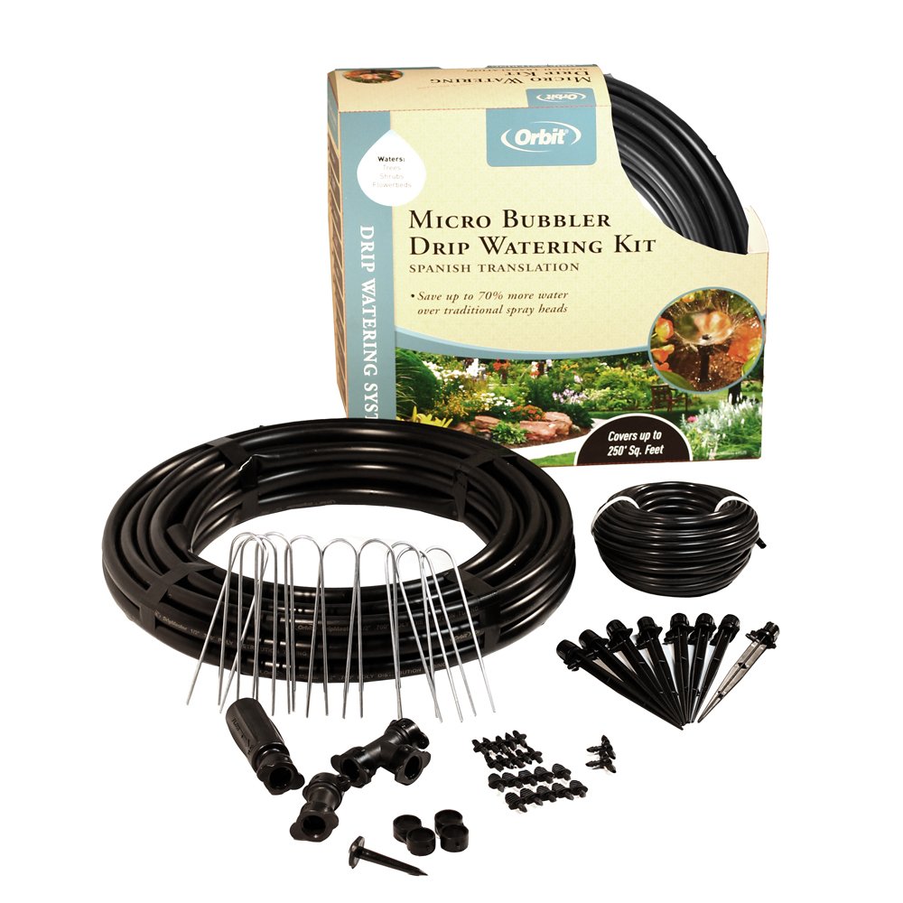 Orbit Drip Irrigation Watering Kit - Complete Micro Irrigation System for Gardens, Lawns & Potted Plants | Water Conservation Solution for Home & Outdoor Use