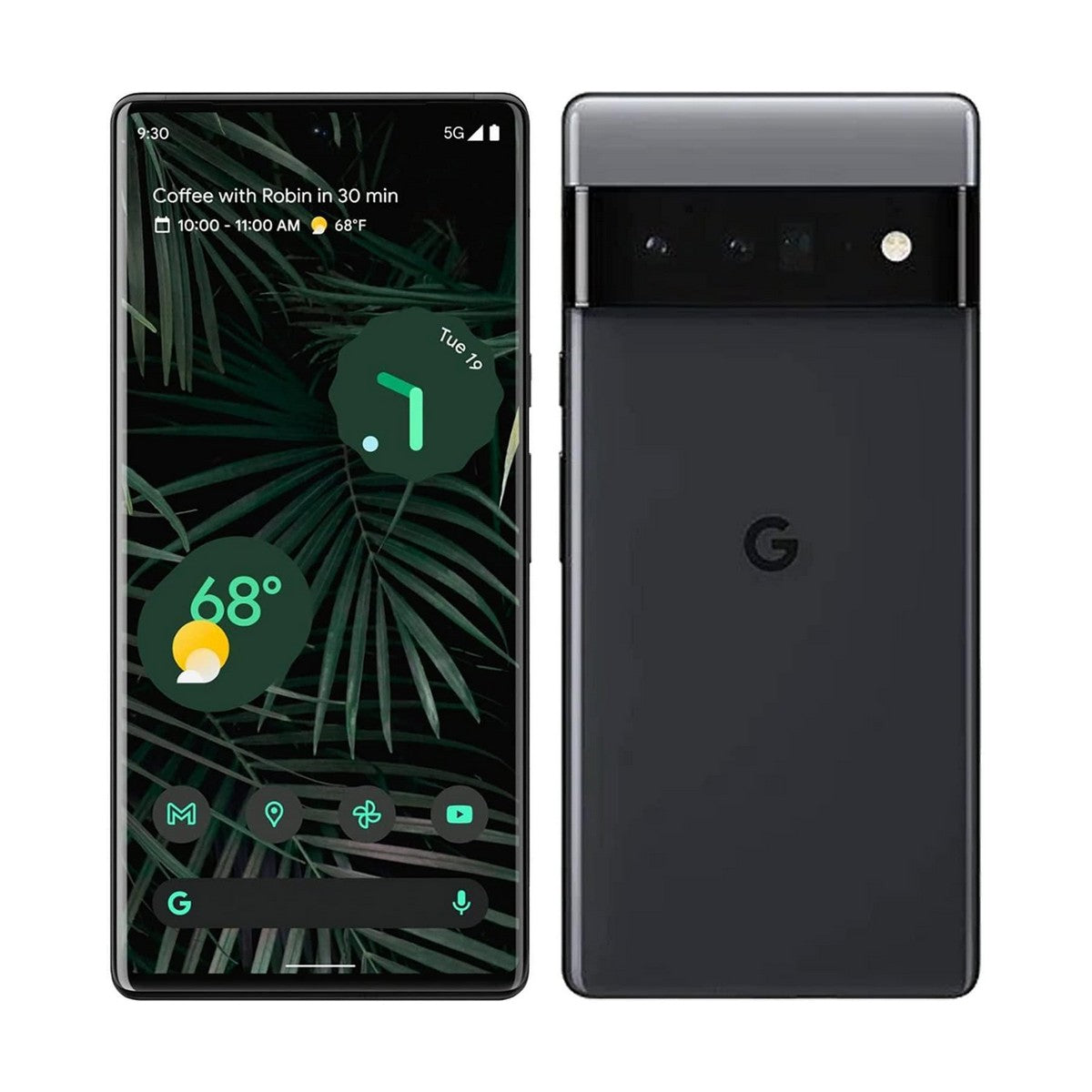 Google Pixel 6 Pro Unlocked Smartphone - Stormy Black 128GB | 5G Android Phone with Advanced Camera System | Perfect for Photography, Streaming & Productivity