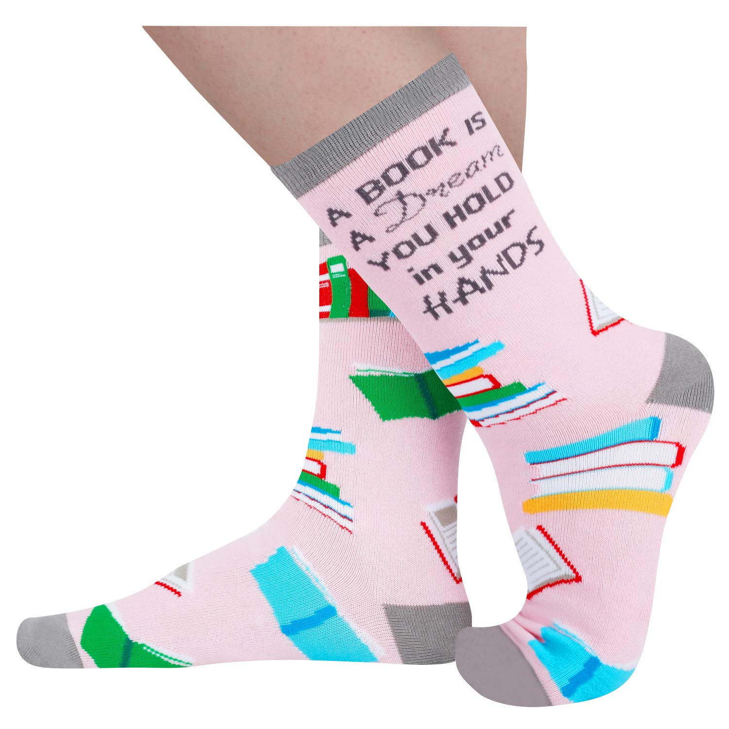 HappyPop Book Lover Gifts - Cozy Reading Socks for Bookworms | Perfect Reader Gifts for Christmas, Birthday & Book Club | Ideal for Relaxing with a Good Book