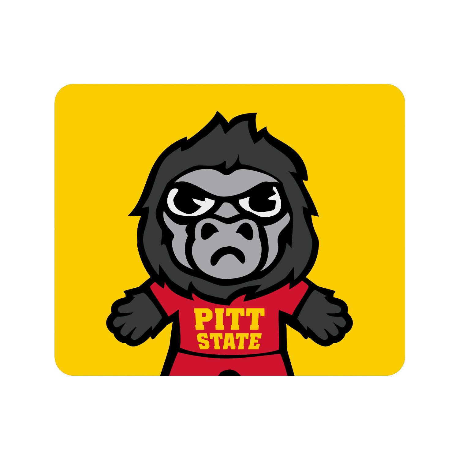 Pittsburg State University Fabric Mouse Pad - Standard Size Desk Accessory for Gaming & Office Use - Non-Slip Computer Mousepad with Smooth Surface - Perfect for Work, School & Gaming Setups