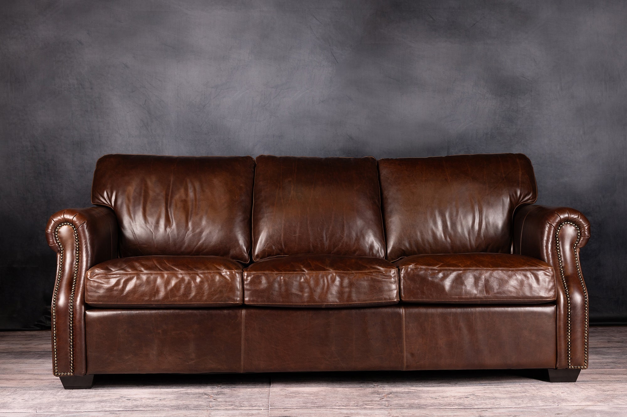 Texas Leather Sofa Bed - Convertible Sleeper Sofa for Living Room, Guest Room & Small Spaces - Genuine Leather Comfort & Style