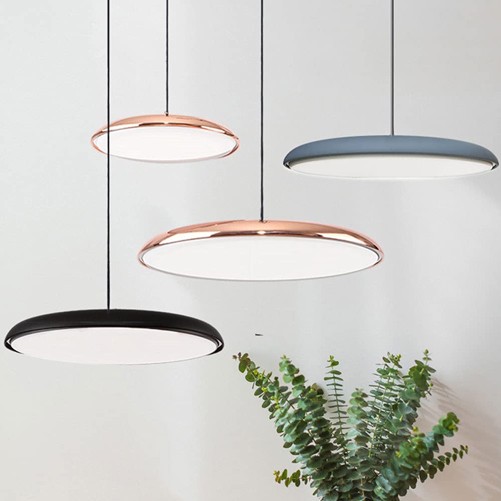 Modern Flush Mount LED Ceiling Light Fixture - 6000K Cool White, Energy Efficient Hanging Pendant Lamp for Living Room, Bedroom & Hallway - Stylish Home Decor Lighting for Nighttime Ambience & Interior Design