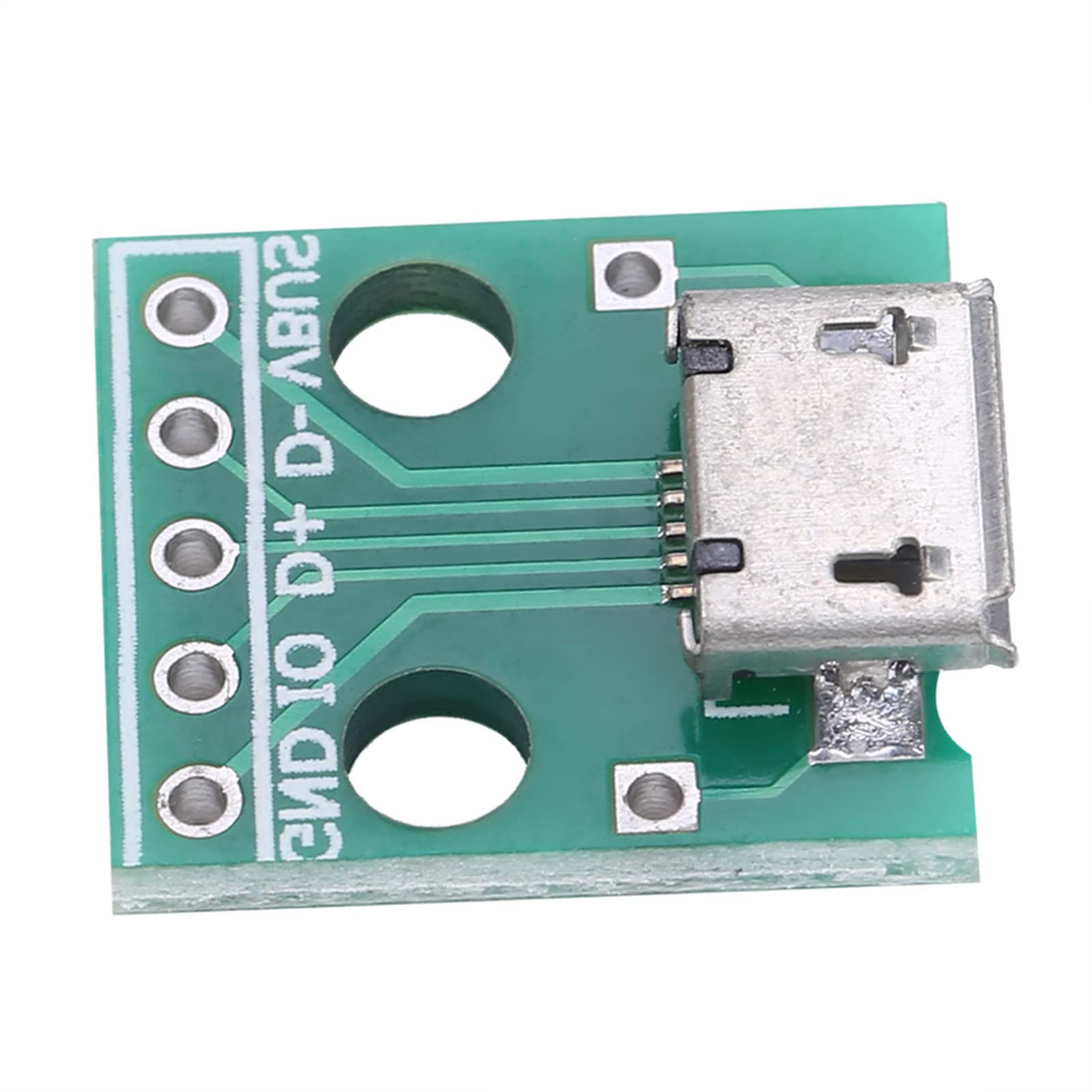 10PCS Micro USB Female to DIP Adapter Board - 5 Pin 2.54mm Pitch Converter for DIY Projects, USB Power Supply & Breadboard Prototyping | Perfect for Arduino, Raspberry Pi & Electronics Development
