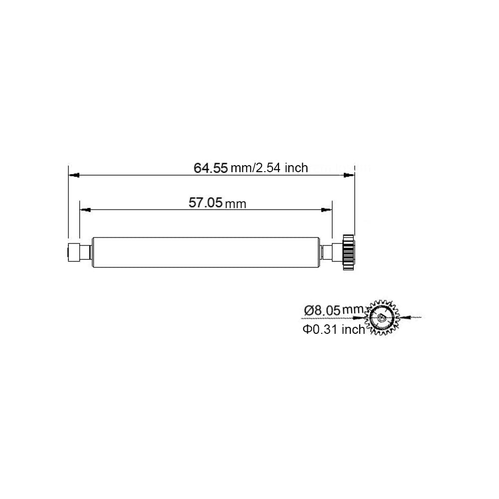 Clover Flex & Z Line Z8 Z9 Z11 POS Terminal Printer Roller Replacement - Compatible with Payment Terminals for Retail, Restaurant & Checkout Counters