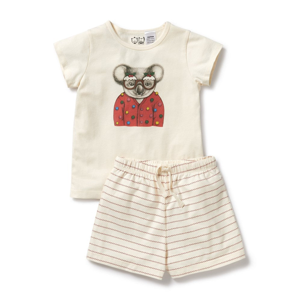 Koala Organic Christmas Pajamas for Women & Men - Soft Holiday Sleepwear Set - Perfect for Family Matching, Christmas Morning & Cozy Winter Nights