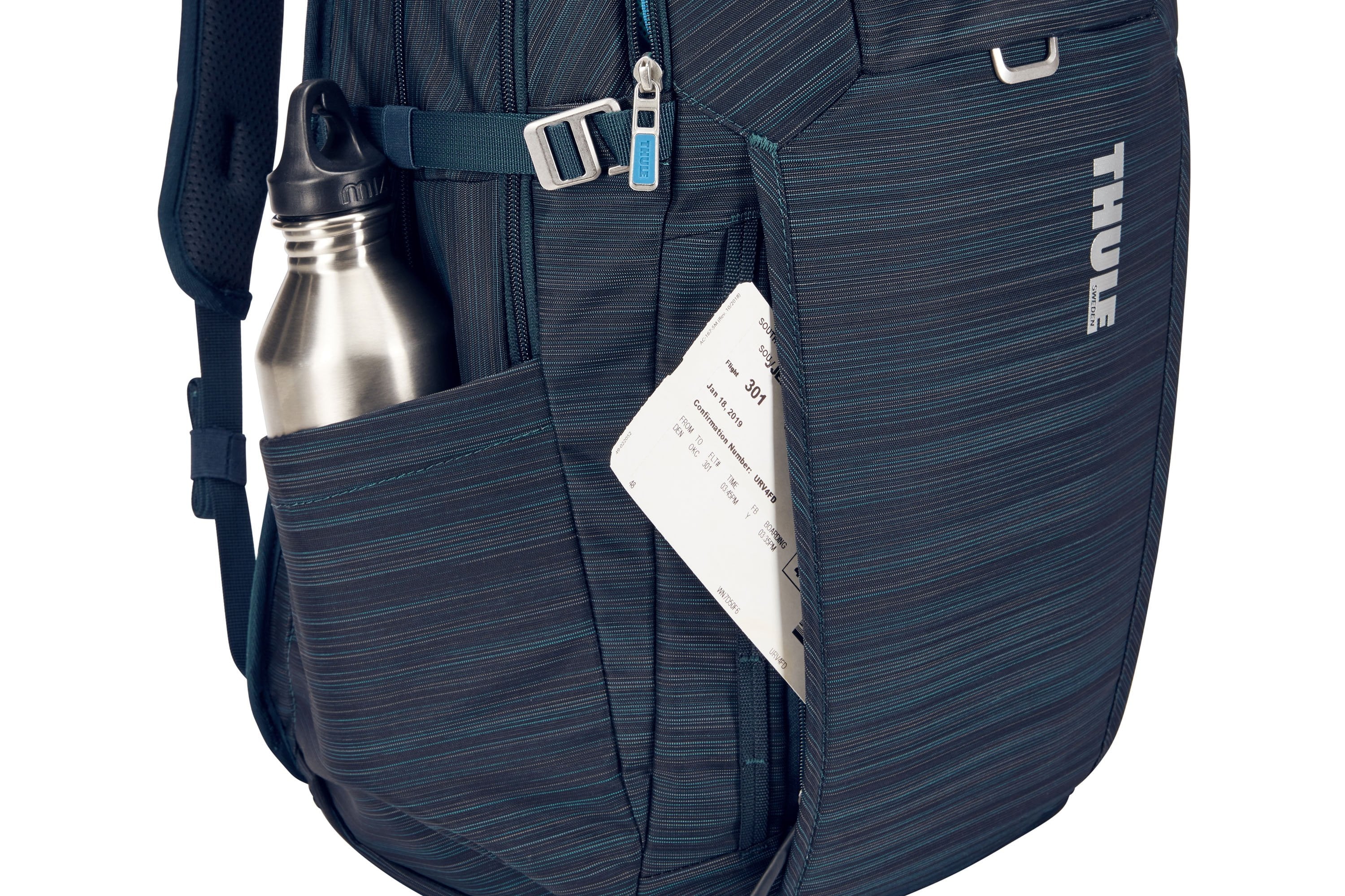 Thule Construct 28L Laptop Backpack - Carbon Blue | Water-Resistant Business Backpack for Work, Travel & Commuting | Fits 15