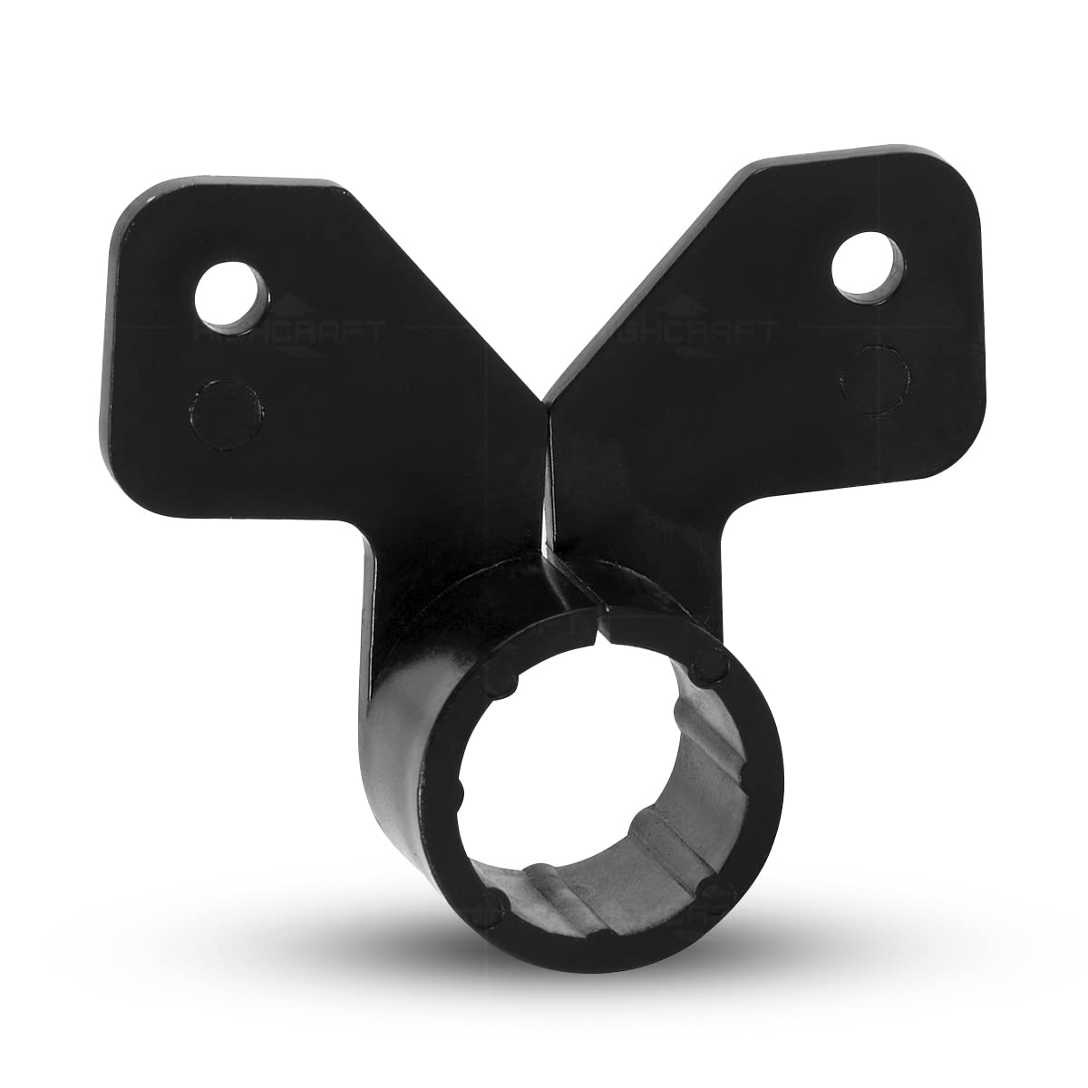 10 Pack PEX 1 Inch Butterfly Style Suspension Clamps - Heavy Duty Hard Plastic Pipe Hangers for Plumbing, HVAC, and PEX Tubing Systems - Gray Color (PXBUTT001-10)