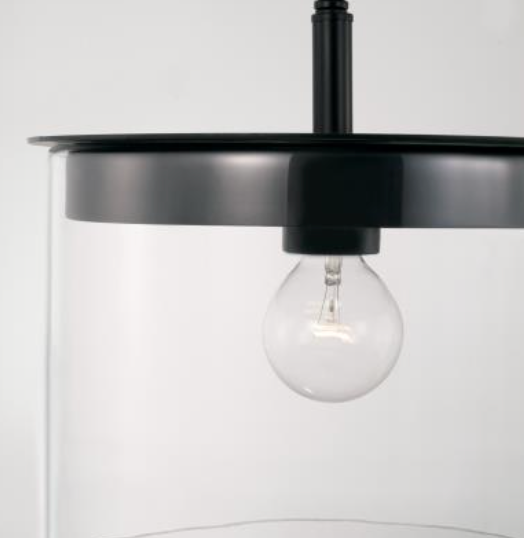 Dawson Semi Flush Mount Ceiling Light Fixture - Modern Pendant Lighting for Bedroom, Kitchen, Dining Room & Hallway