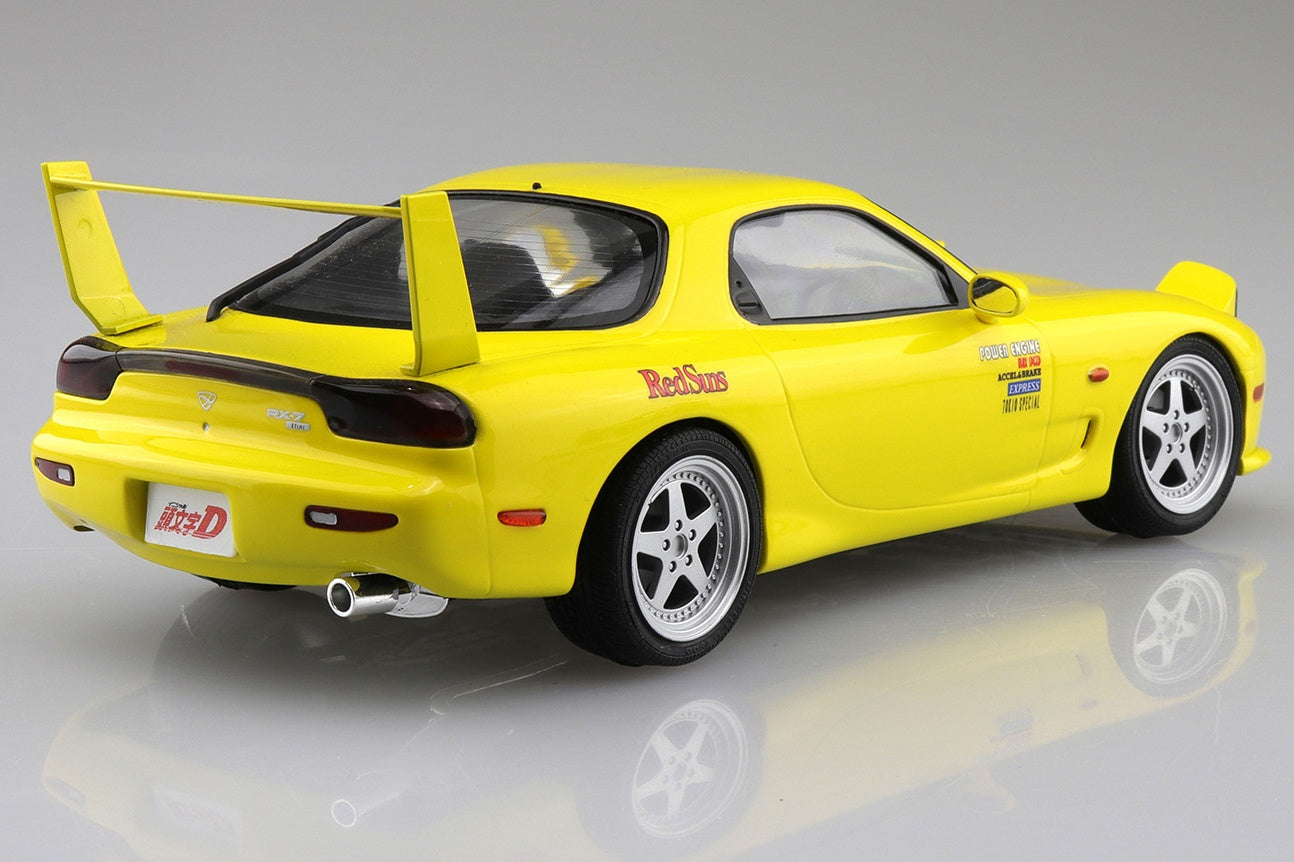Aoshima 1/24 Initial D Takahashi Keisuke FD3S RX-7 Model Kit - Pre-Painted Anime Car Building Set for Collectors & Hobbyists | Perfect for Display, Gifts, and Anime Enthusiasts