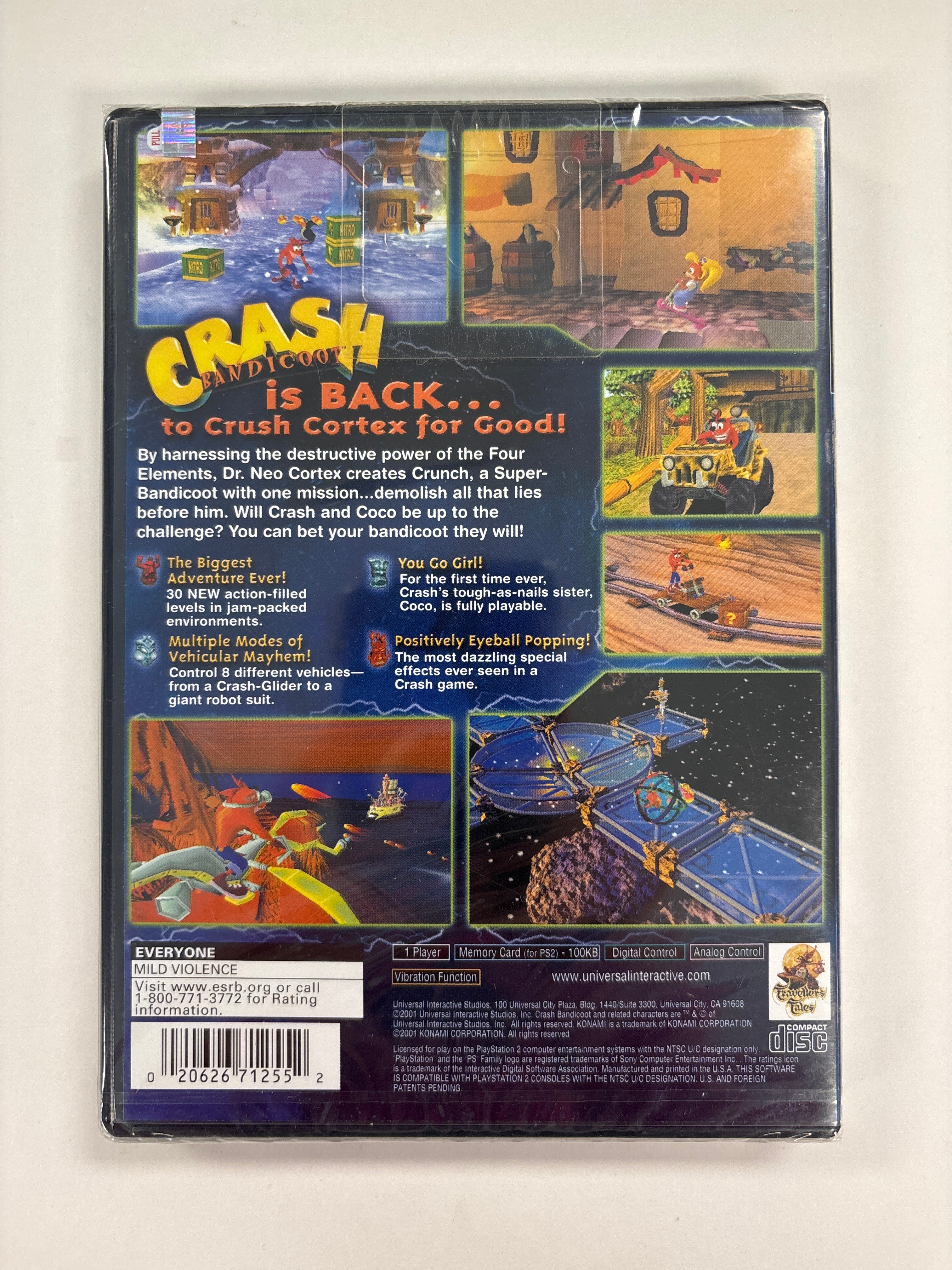 Brand New & Factory Sealed Crash Bandicoot: The Wrath of Cortex for PlayStation 2 - Classic Action-Adventure Game for Retro Gaming Enthusiasts