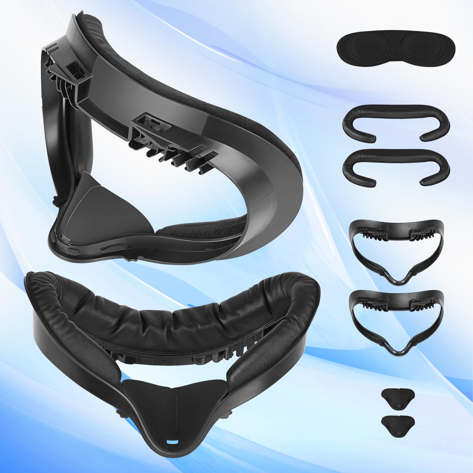 2-Pack TechKen VR Face Pad for Meta Quest 2 - Ventilated Cooling Foam Cover with Airflow Design | Enhanced Comfort for Gaming, Fitness & Extended VR Sessions