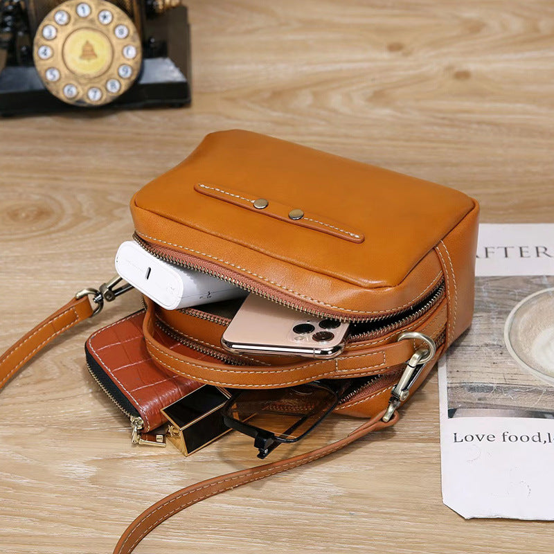 Compact Zip Crossbody Bag for Women - Lightweight & Waterproof Small Shoulder Purse - Perfect for Travel, Shopping, and Everyday Use
