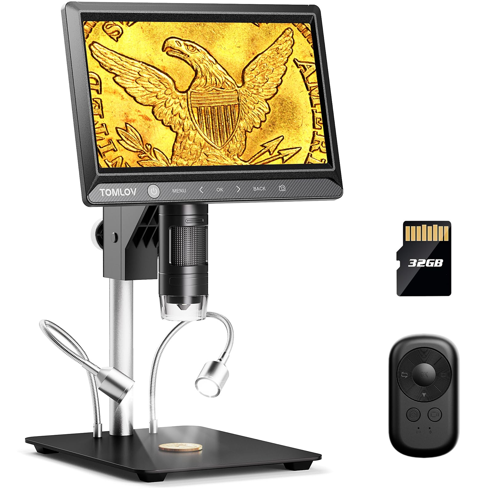 TOMLOV DM702 Digital Microscope with 10