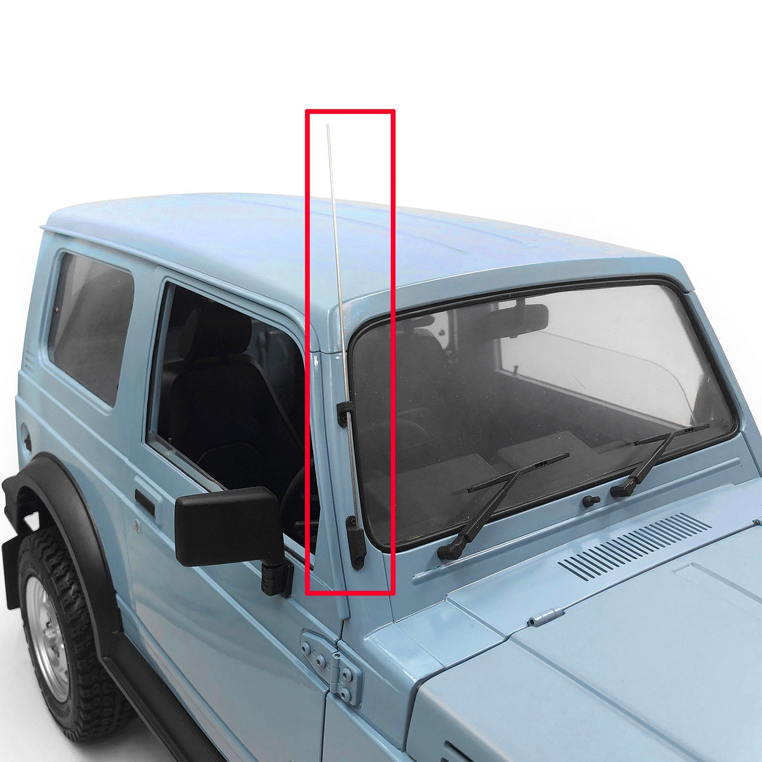 1/6 Scale Metal Antenna Decoration Part for RC Crawler Car - DIY Upgrade Accessory for Capo Sixer 4WD Vehicle - Perfect for Off-Road Simulation & Scale Model Customization