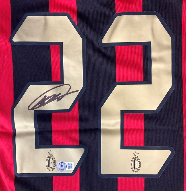 Official AC Milan Red Adidas Soccer Jersey - Authentic Kaka Signed Player Version - Perfect for Match Days, Collecting & Fan Gifts
