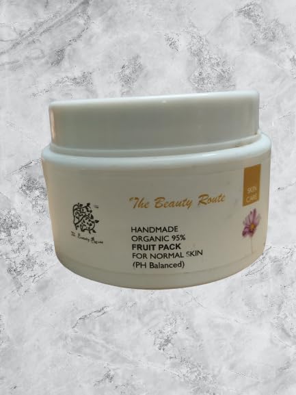 The Beauty Route Fruit Face Pack for Men & Women - 50gm | Natural Glow & Hydration | Perfect for Daily Skincare & Spa Nights