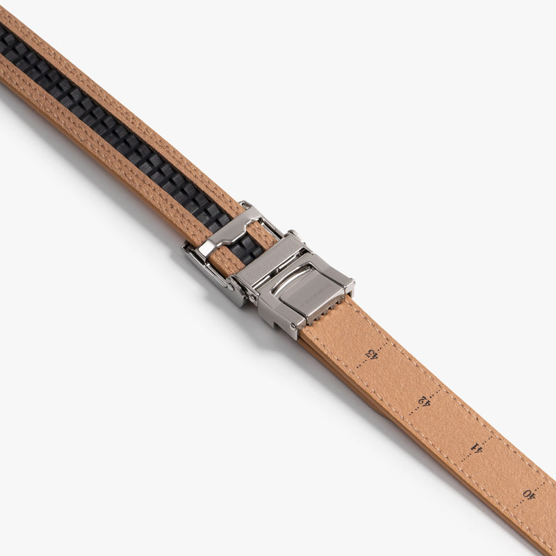 Slim Adjustable Hazelnut Brown Leather Belt for Women & Men | Fashion Waistband for Jeans, Pants & Dresses | Casual & Formal Outfits