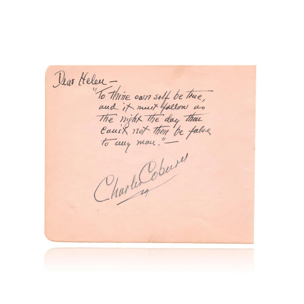 Clark Gable Hand Signed Autographed Album Page Cut - JSA COA Certified - Gone with the Wind Memorabilia - Perfect for Movie Collectors & Vintage Hollywood Fans