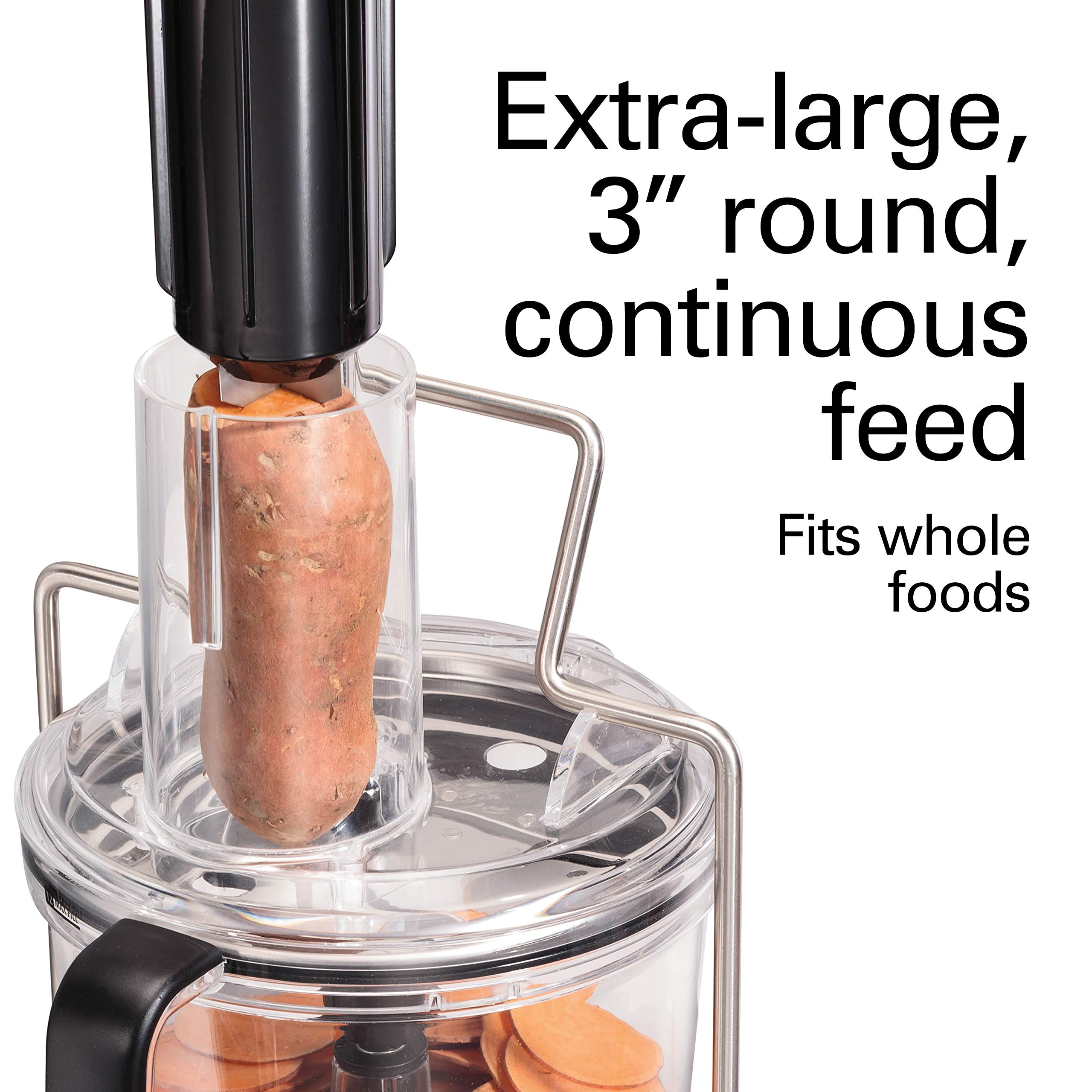 Hamilton Beach Professional 12-Cup Food Processor with Stack & Snap Bowls - Extra-Large 3