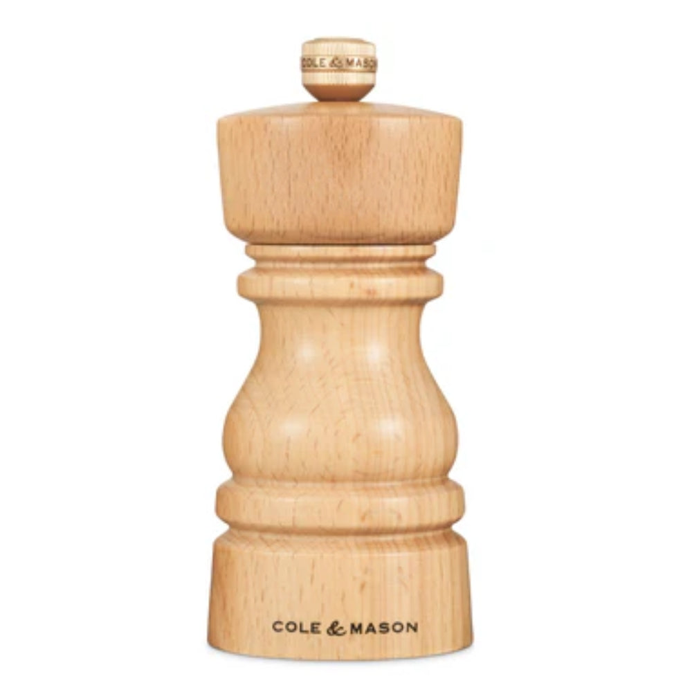Cole & Mason London 5-Inch Natural Salt Mill - Premium Grinder for Gourmet Cooking, Baking & Tabletop Seasoning