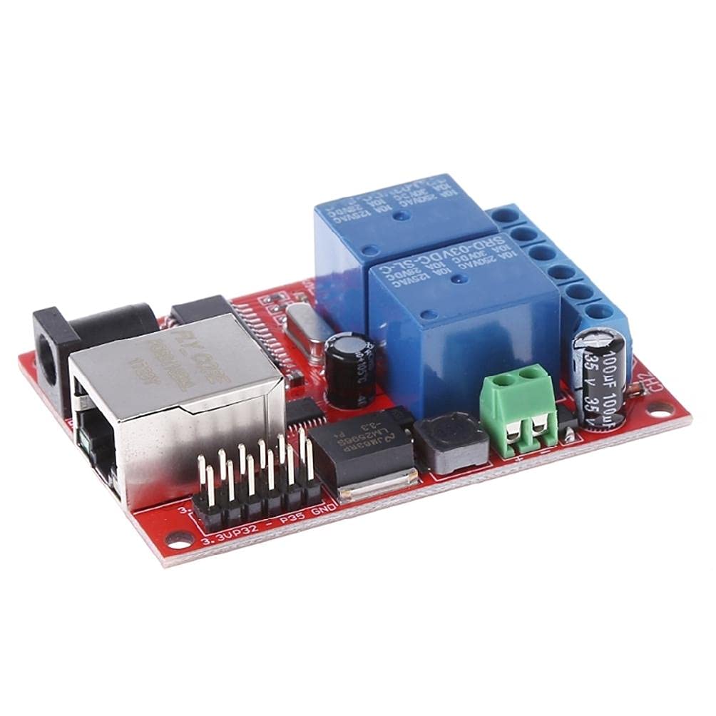 2-Way LAN Ethernet Relay Board with Delay Switch for Home Automation