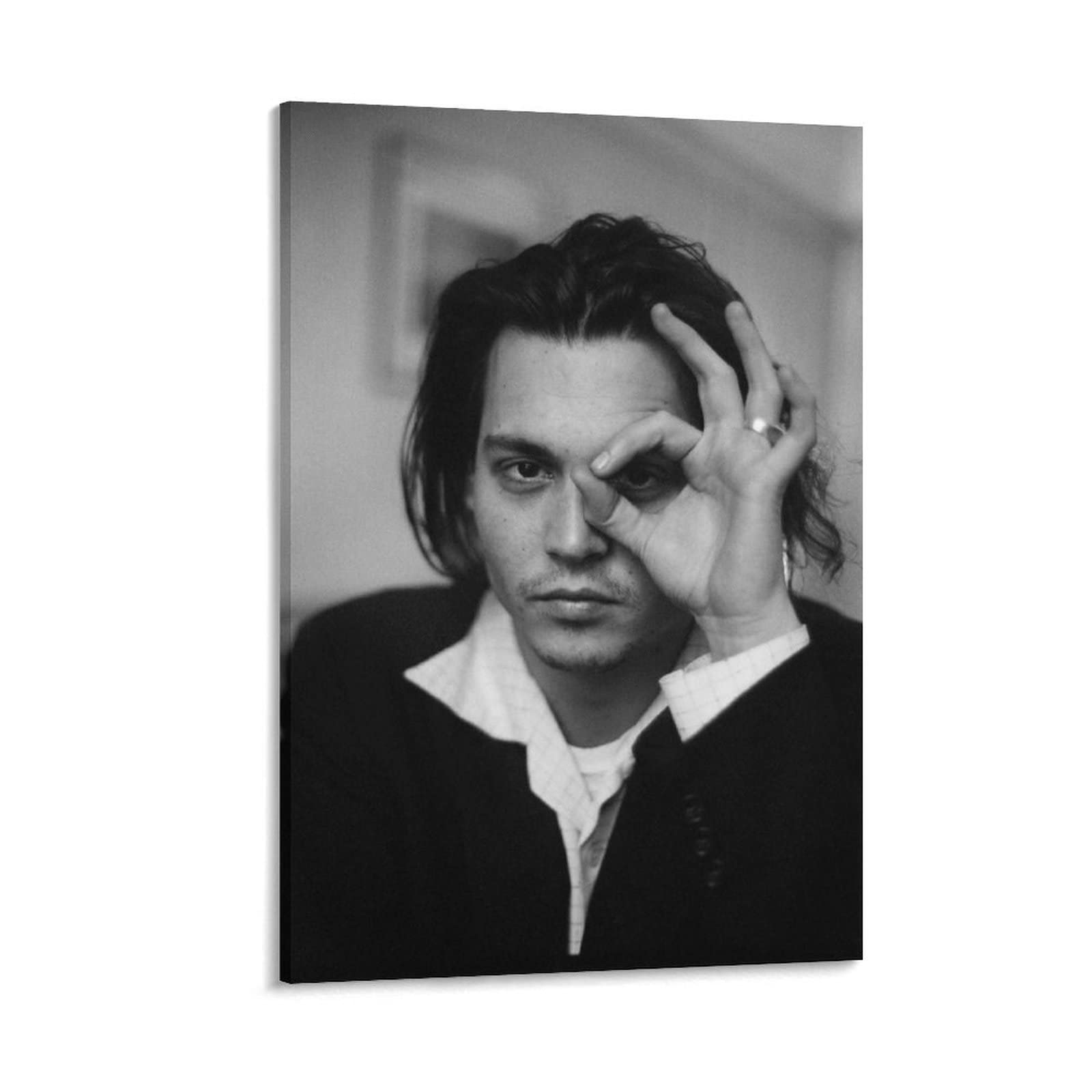 Johnny Depp Movie Poster Wall Art - 8x12 Inch Vintage Canvas Print for Living Room & Bedroom Decor - Cool Aesthetic Painting for Home Interior Design & Movie Fan Gifts