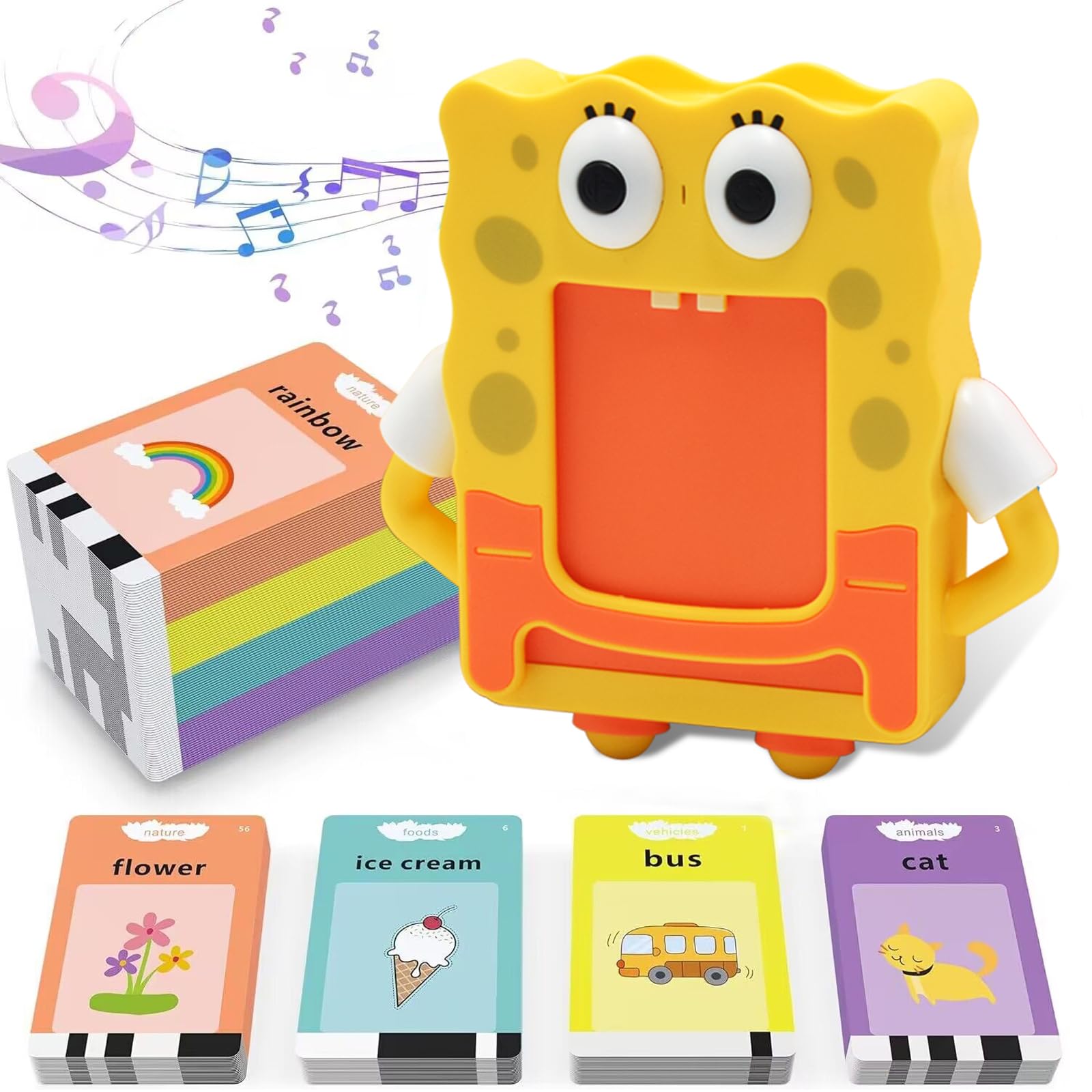 Talking Flash Cards for Toddlers 1-6 Years Old - 224 Sight Words Speech Therapy & Montessori Learning Toys - Educational Gifts for Kids - Autism Sensory Toys for Children | Perfect for Early Childhood Development, Homeschooling & Special Needs Education