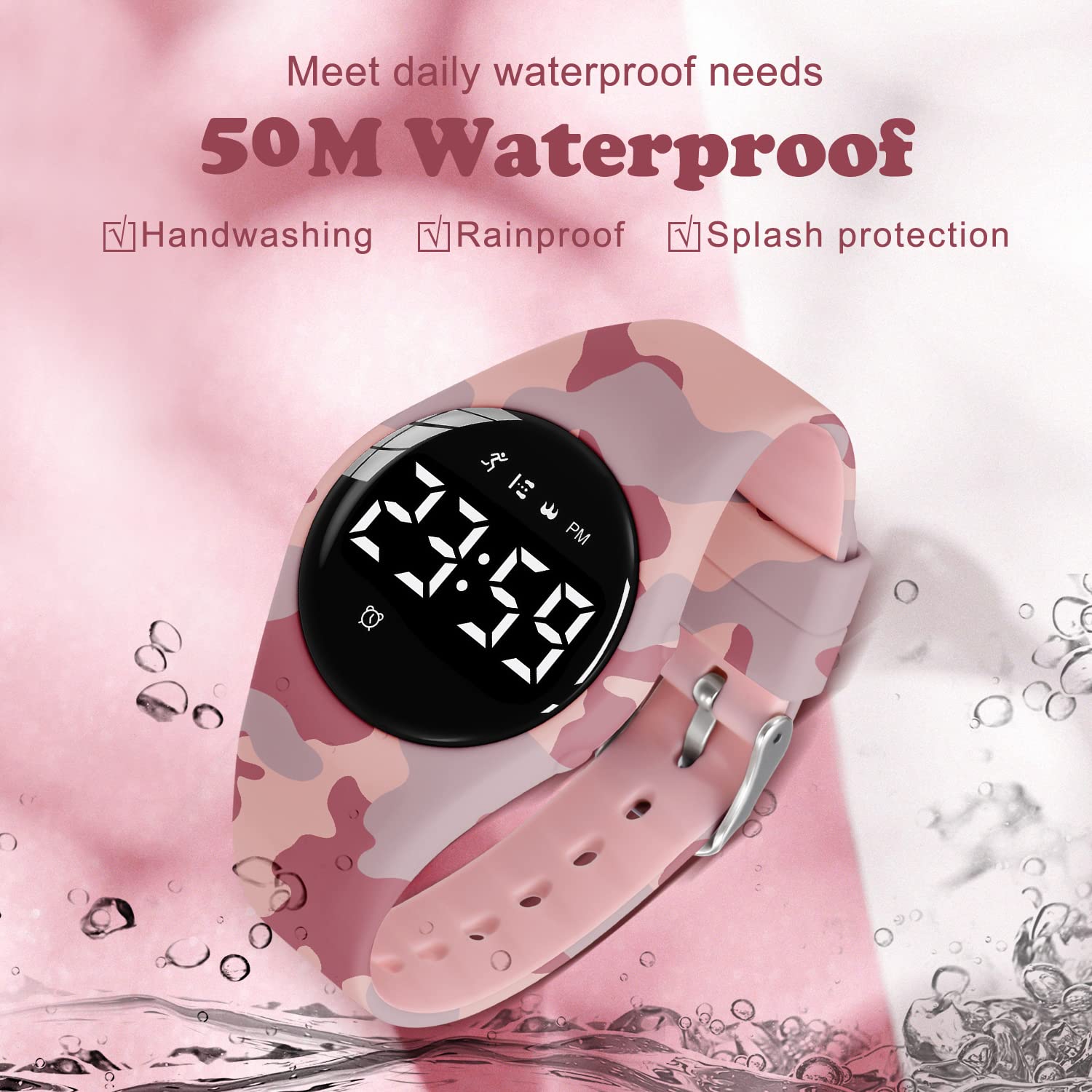 NN BEN NEVIS Kids Digital Sports Watch for Boys & Girls Ages 5-12 - Fitness Tracker with Alarm, Stopwatch, Waterproof Design - Perfect for School, Swimming & Outdoor Activities